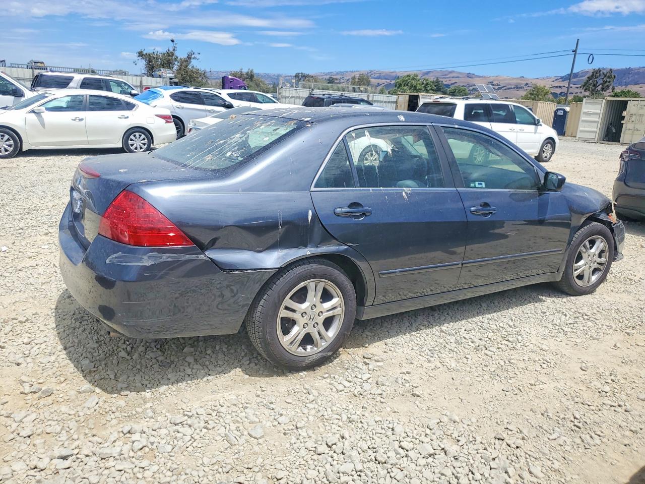 2007 Honda Accord Se Gray vin: JHMCM56387C006958