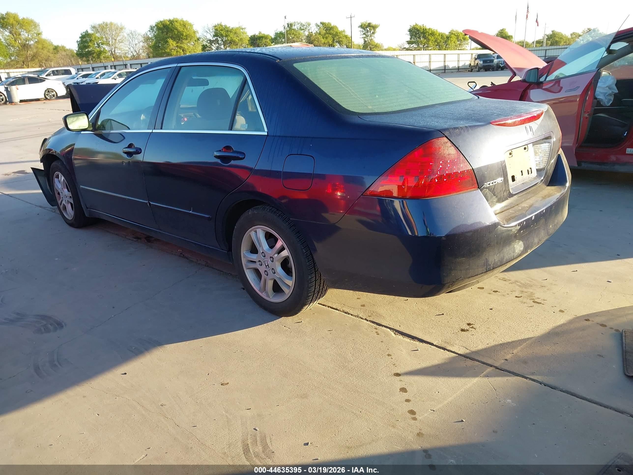 2007 Honda Accord 2.4 Se Dark Blue vin: JHMCM56387C007687