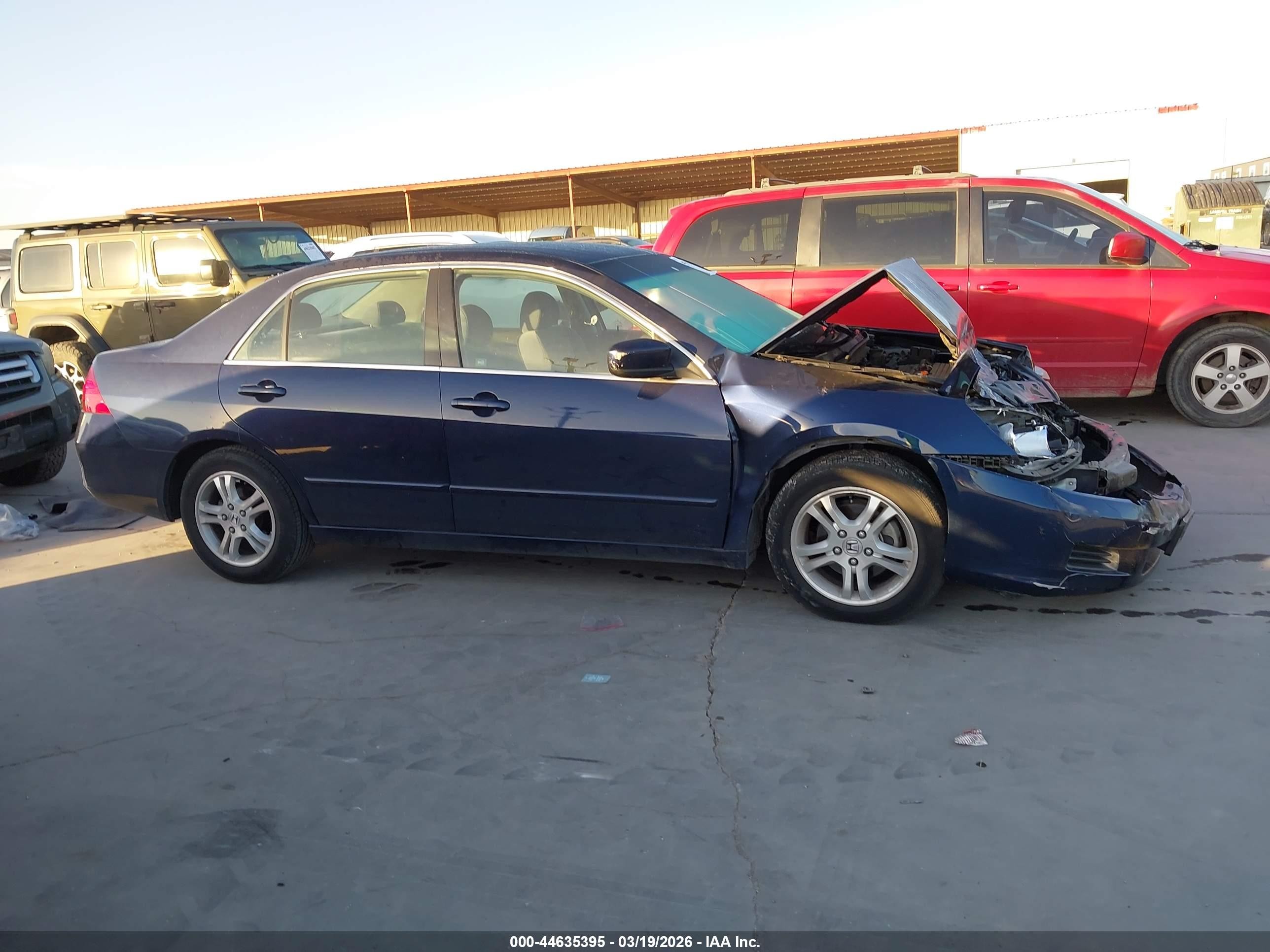 2007 Honda Accord 2.4 Se Dark Blue vin: JHMCM56387C007687