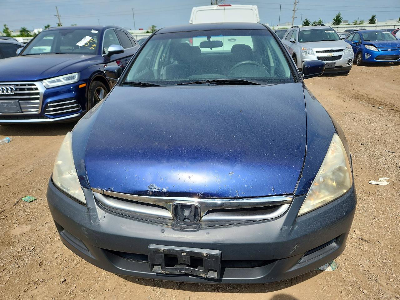 2007 Honda Accord Se Blue vin: JHMCM56387C015451