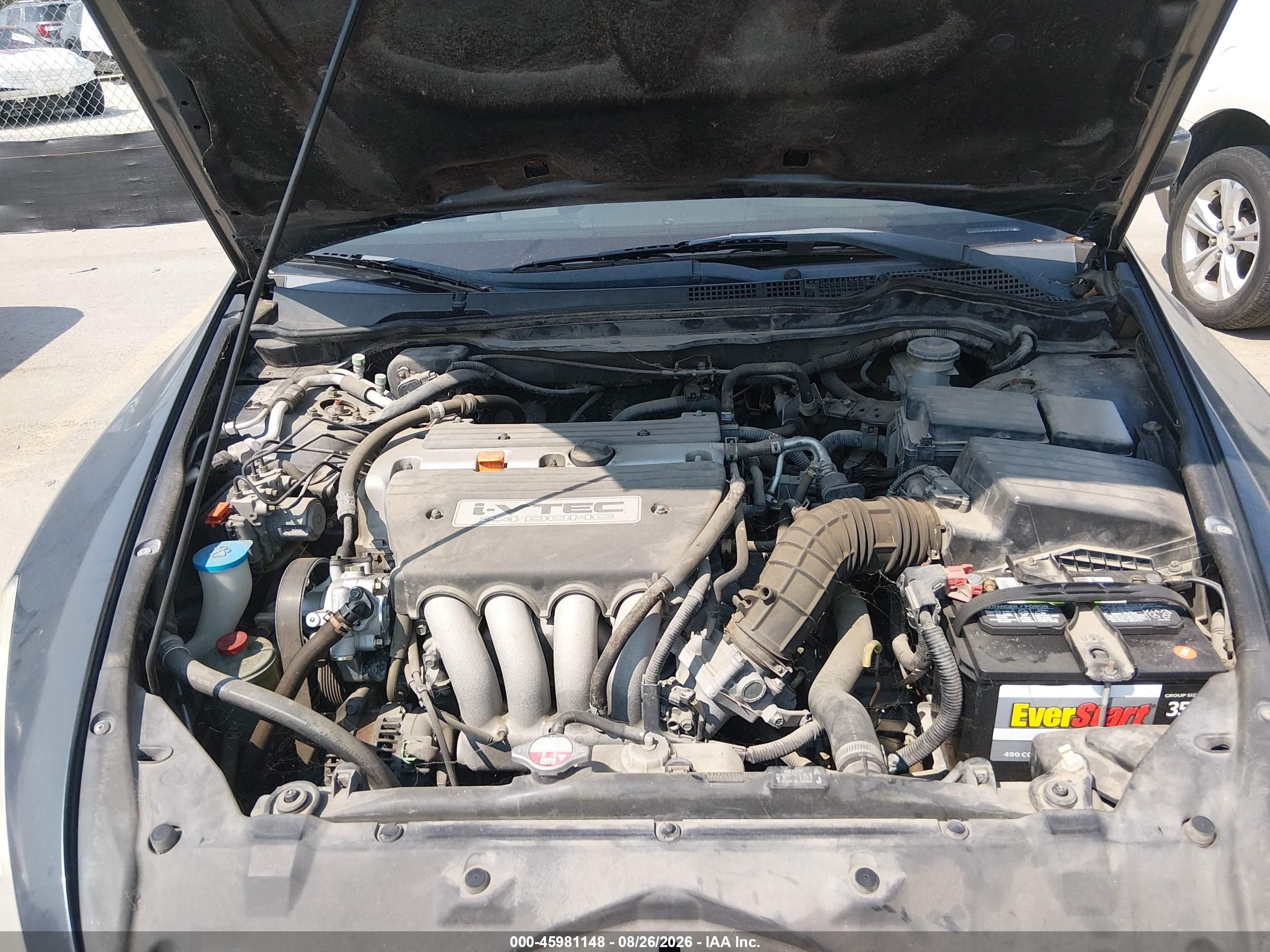 2007 Honda Accord 2.4 Se Gray vin: JHMCM56397C005981