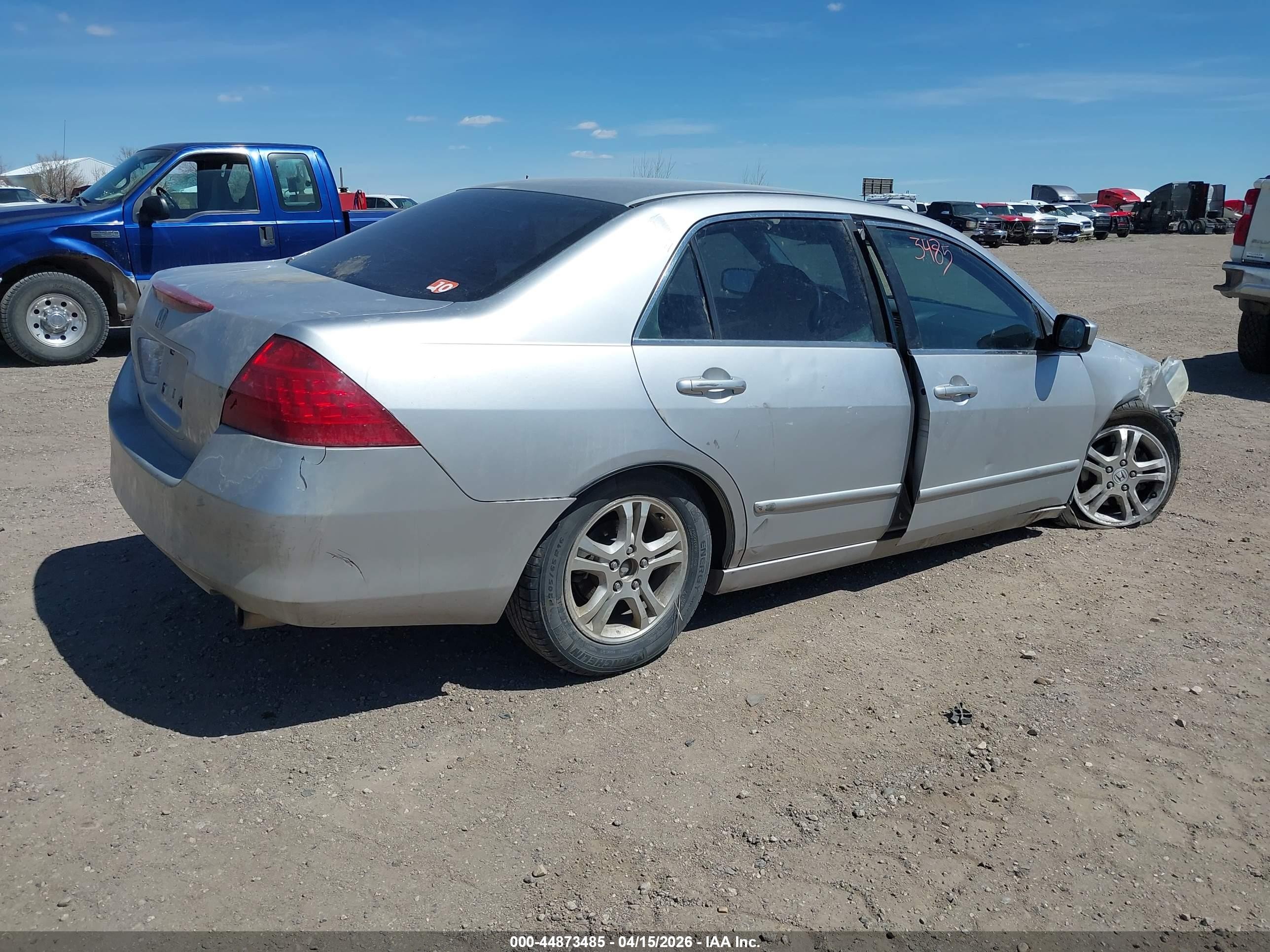 2007 Honda Accord 2.4 Se Silver vin: JHMCM56397C009979