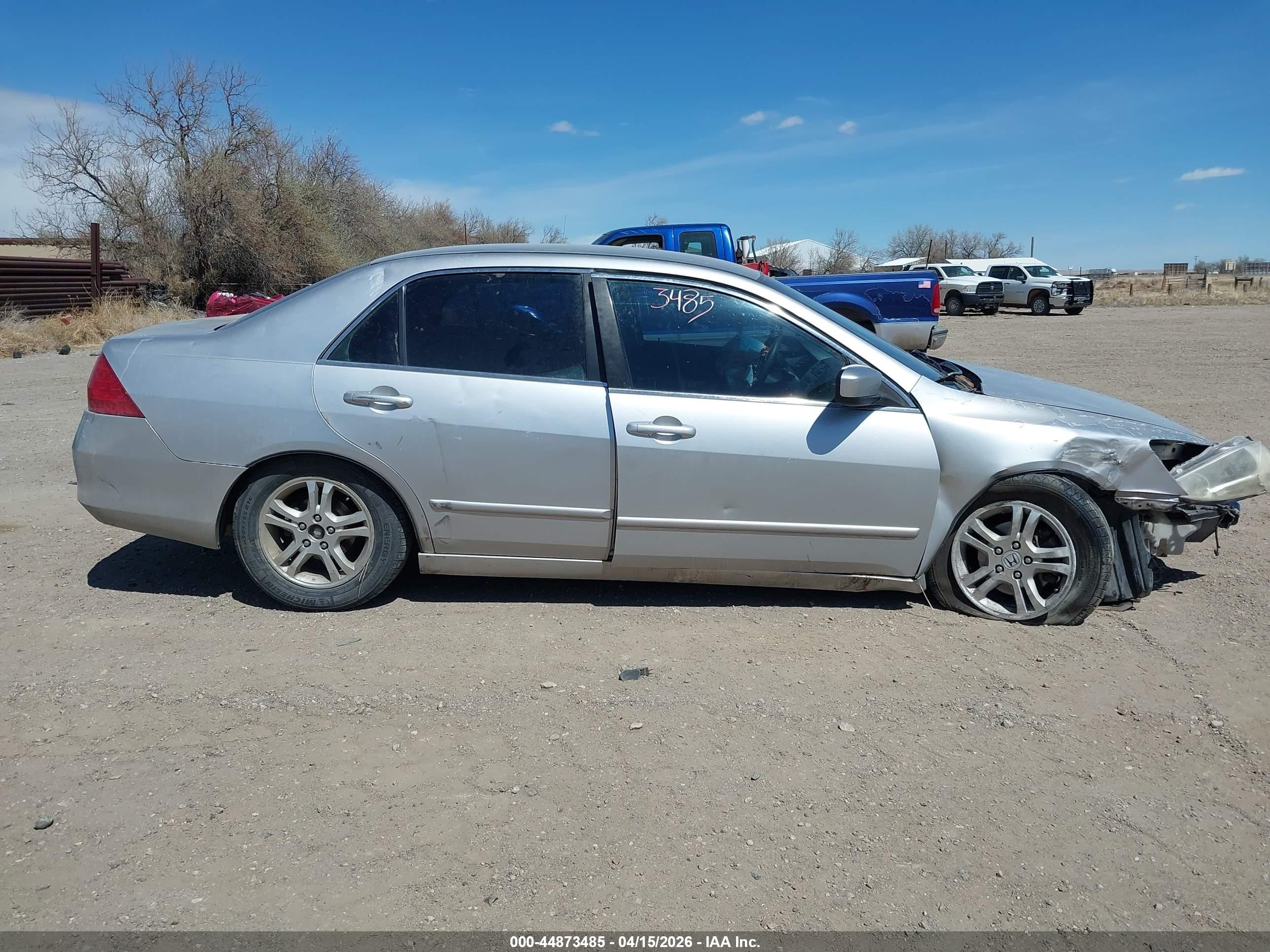 2007 Honda Accord 2.4 Se Silver vin: JHMCM56397C009979