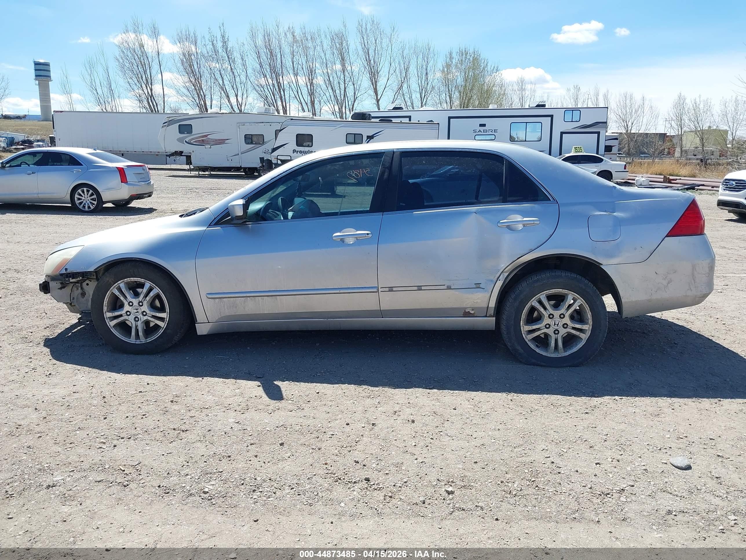 2007 Honda Accord 2.4 Se Silver vin: JHMCM56397C009979