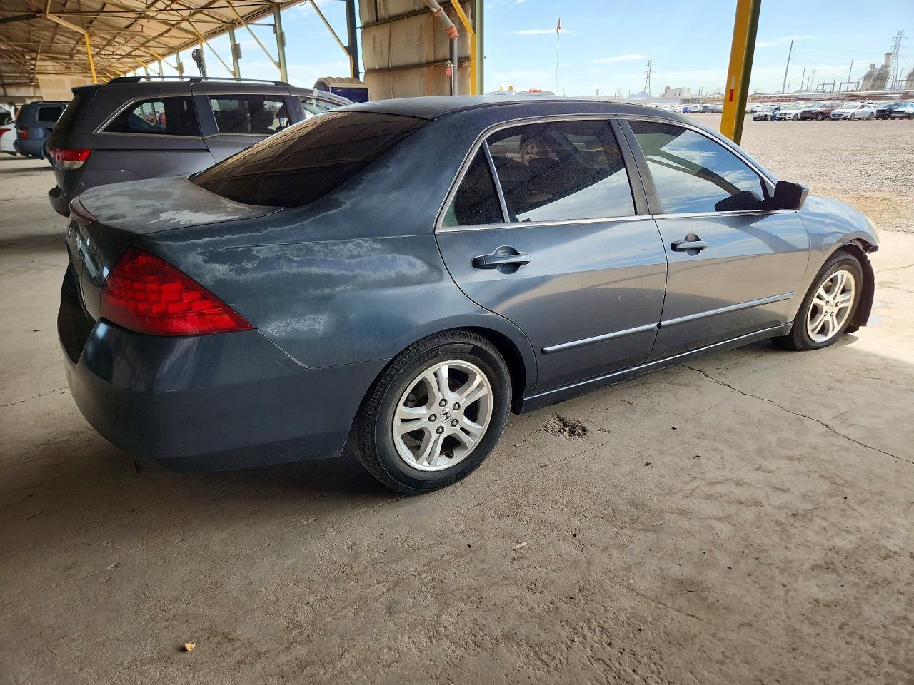 2007 Honda Accord Se Gray vin: JHMCM56397C010193