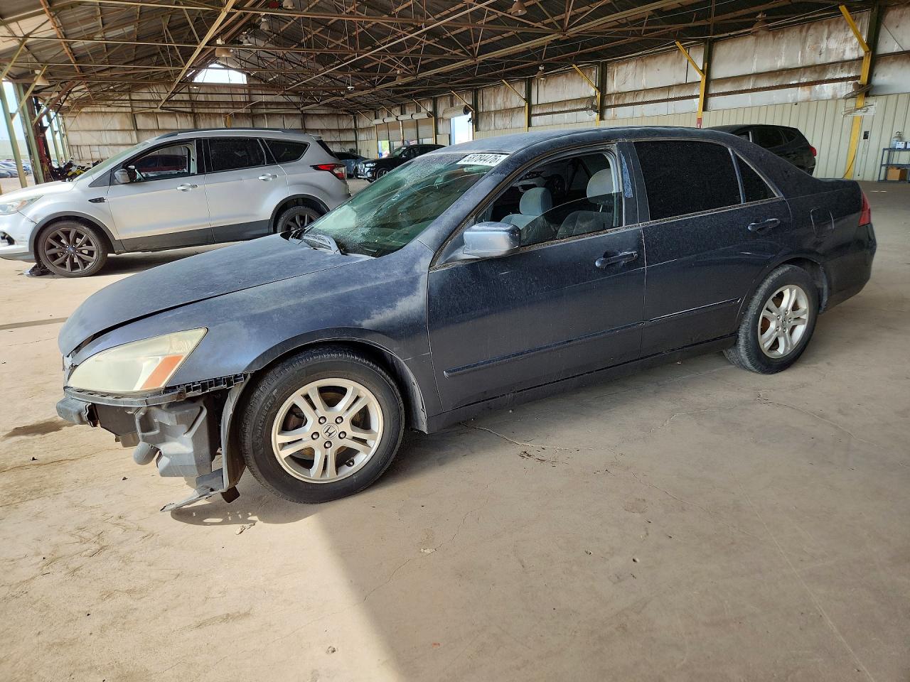 2007 Honda Accord Se Gray vin: JHMCM56397C010193