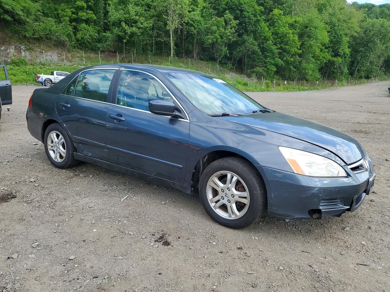 2007 Honda Accord Se Gray vin: JHMCM56397C012963