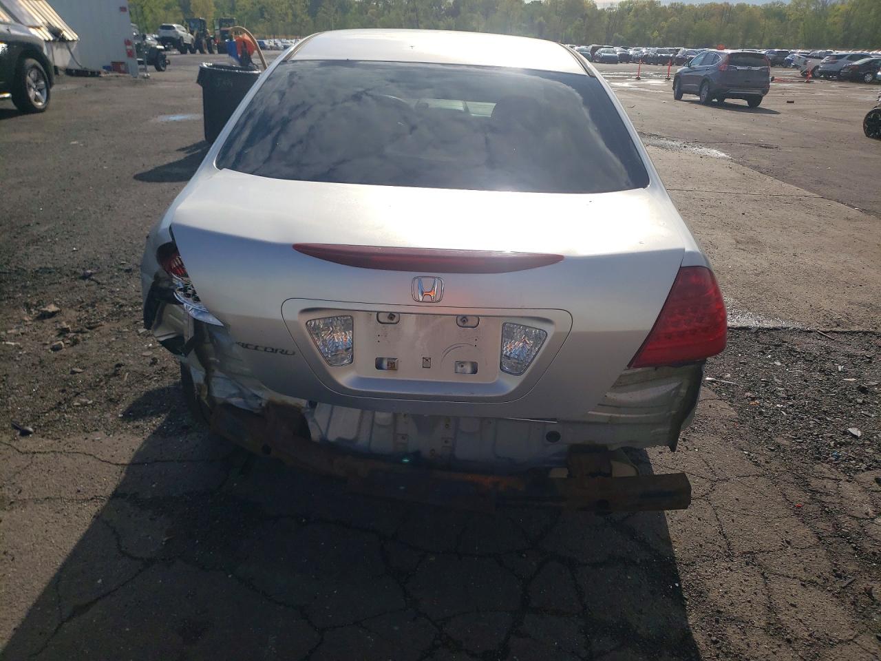 2007 Honda Accord Se Silver vin: JHMCM56397C013675