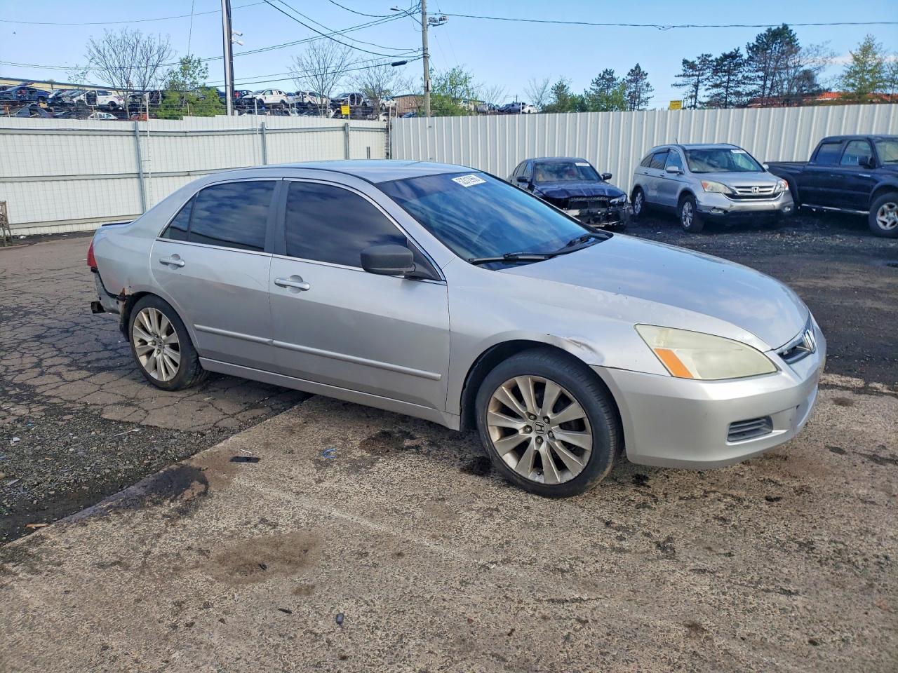 2007 Honda Accord Se Silver vin: JHMCM56397C013675