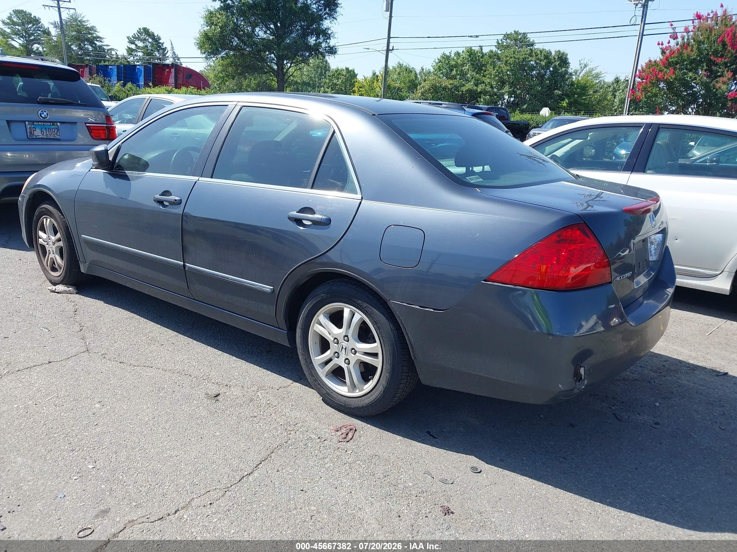 2007 Honda Accord 2.4 Se Серый vin: JHMCM56397C021100