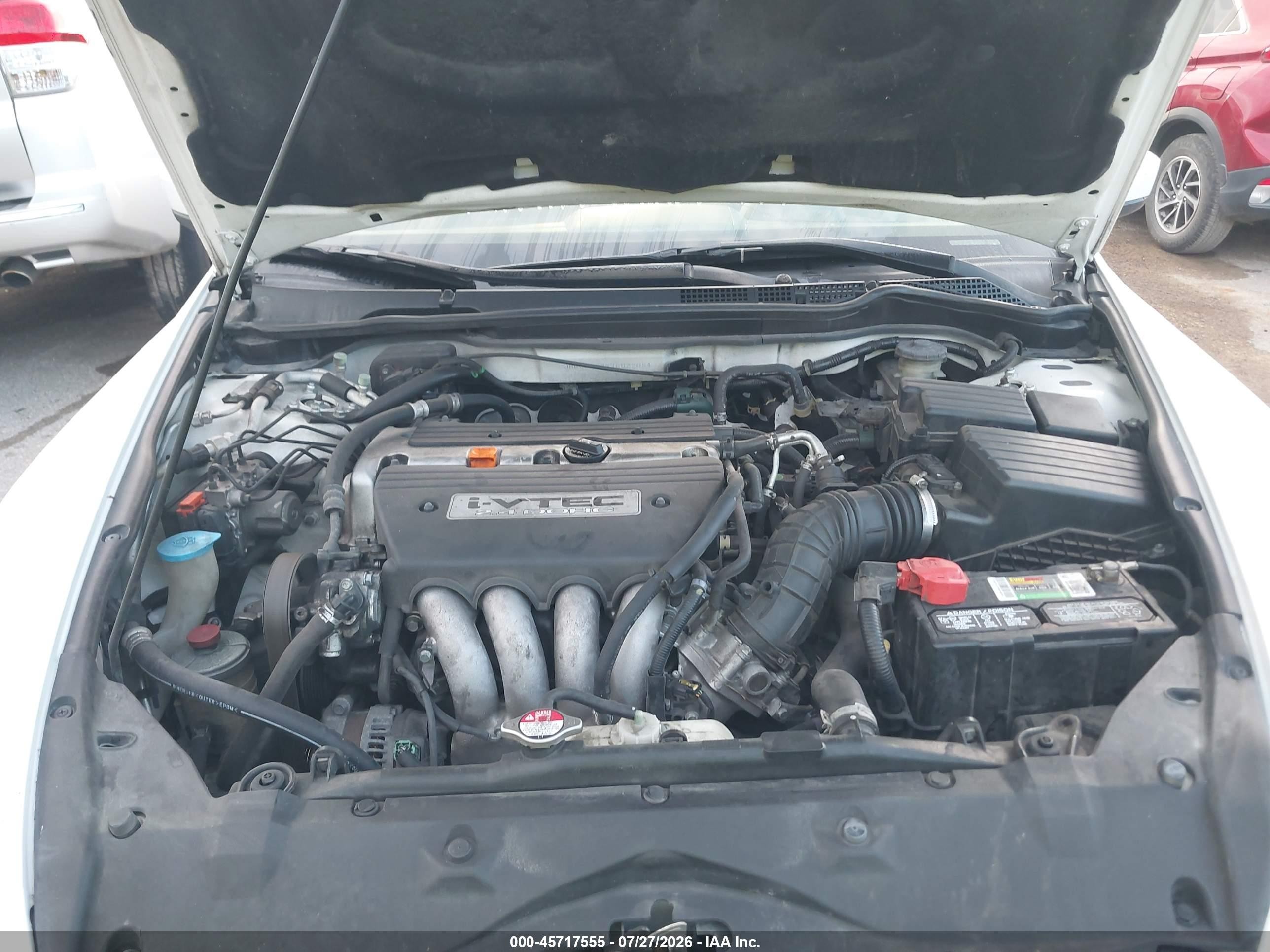 2007 Honda Accord 2.4 Se White vin: JHMCM56397C022084