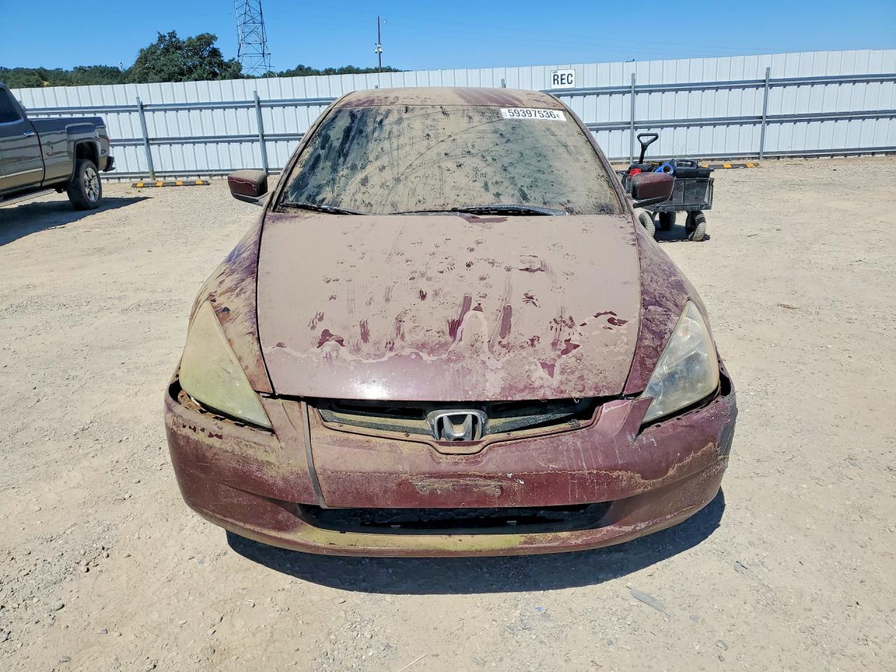 2003 Honda Accord Lx Maroon vin: JHMCM563X3C036778