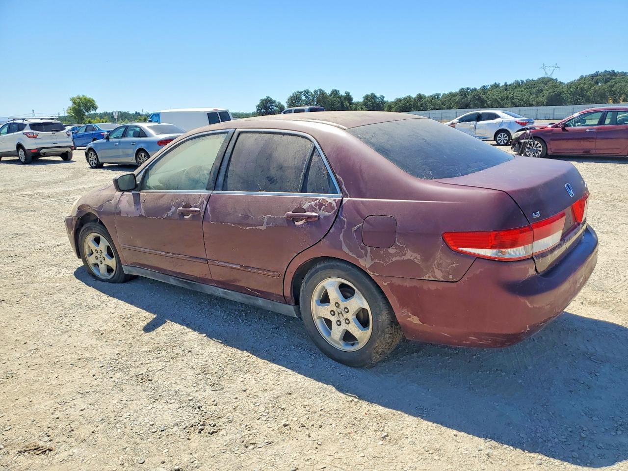 2003 Honda Accord Lx Maroon vin: JHMCM563X3C036778