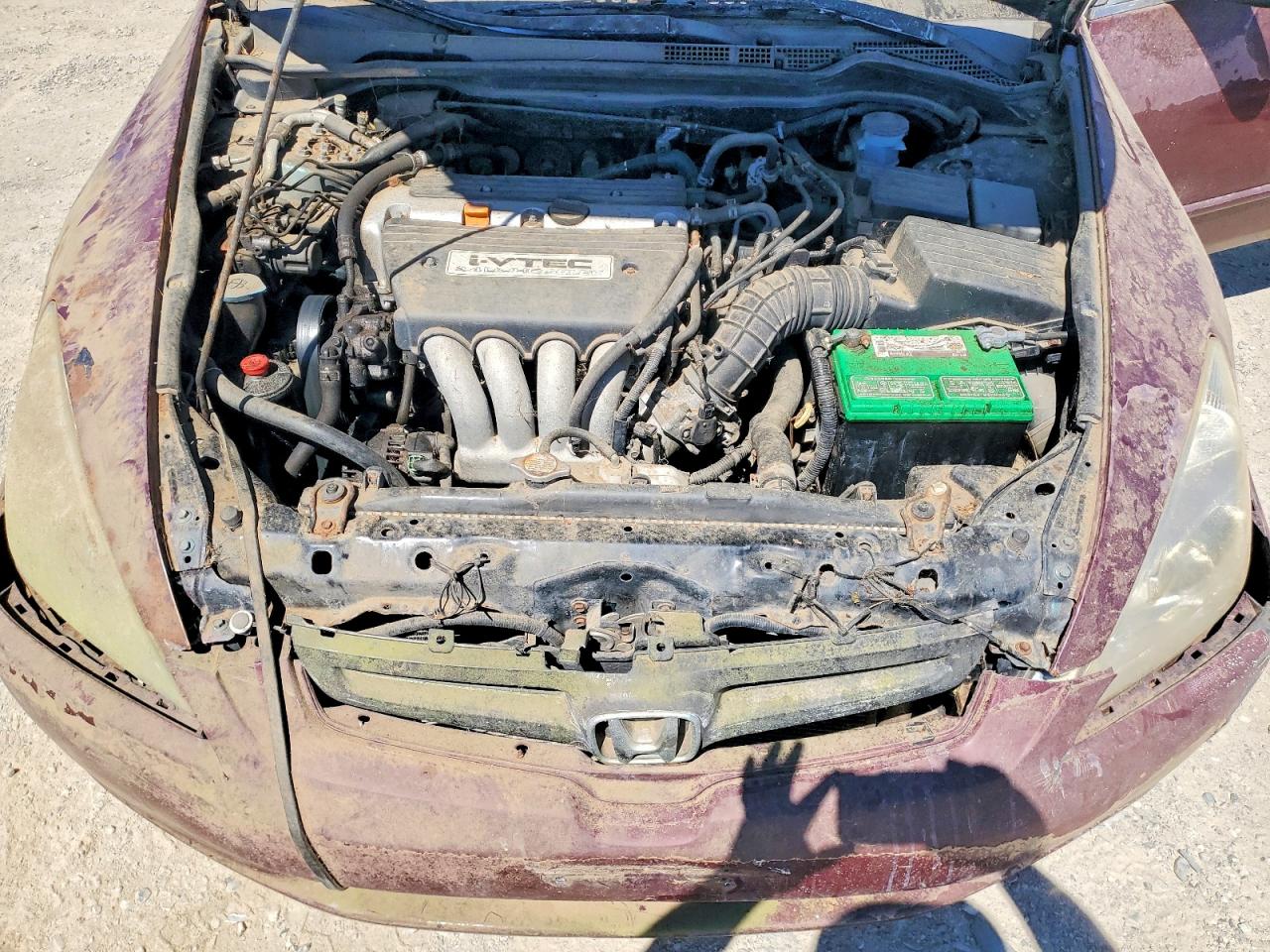 2003 Honda Accord Lx Maroon vin: JHMCM563X3C036778