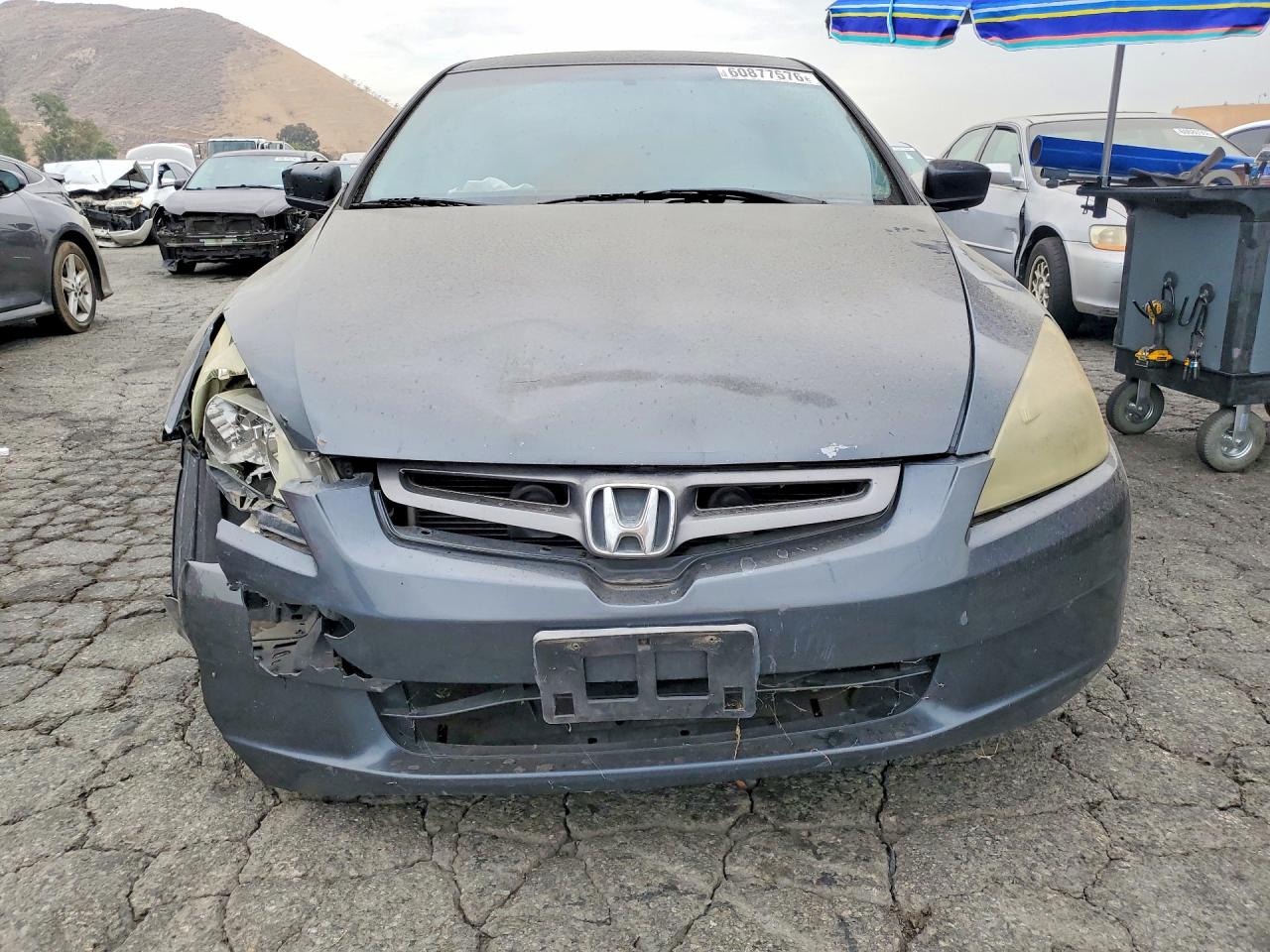 2003 Honda Accord Lx Gray vin: JHMCM563X3C067688