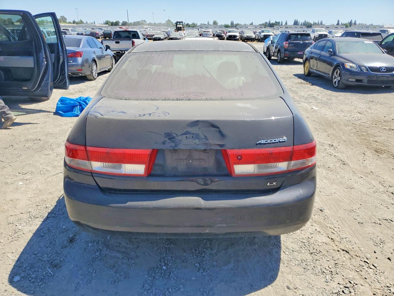 2003 Honda Accord Lx Black vin: JHMCM563X3C069330
