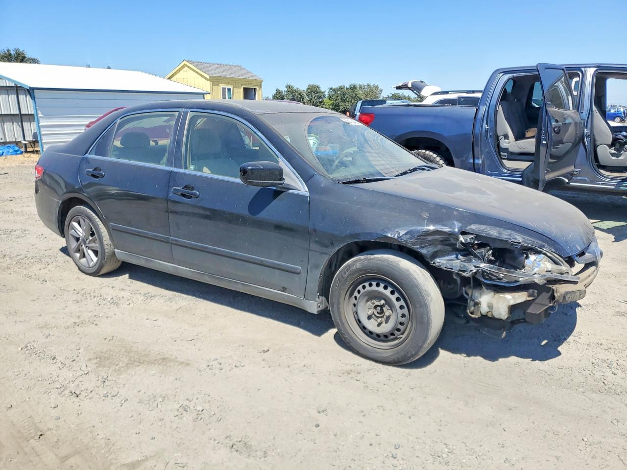 2003 Honda Accord Lx Black vin: JHMCM563X3C069330