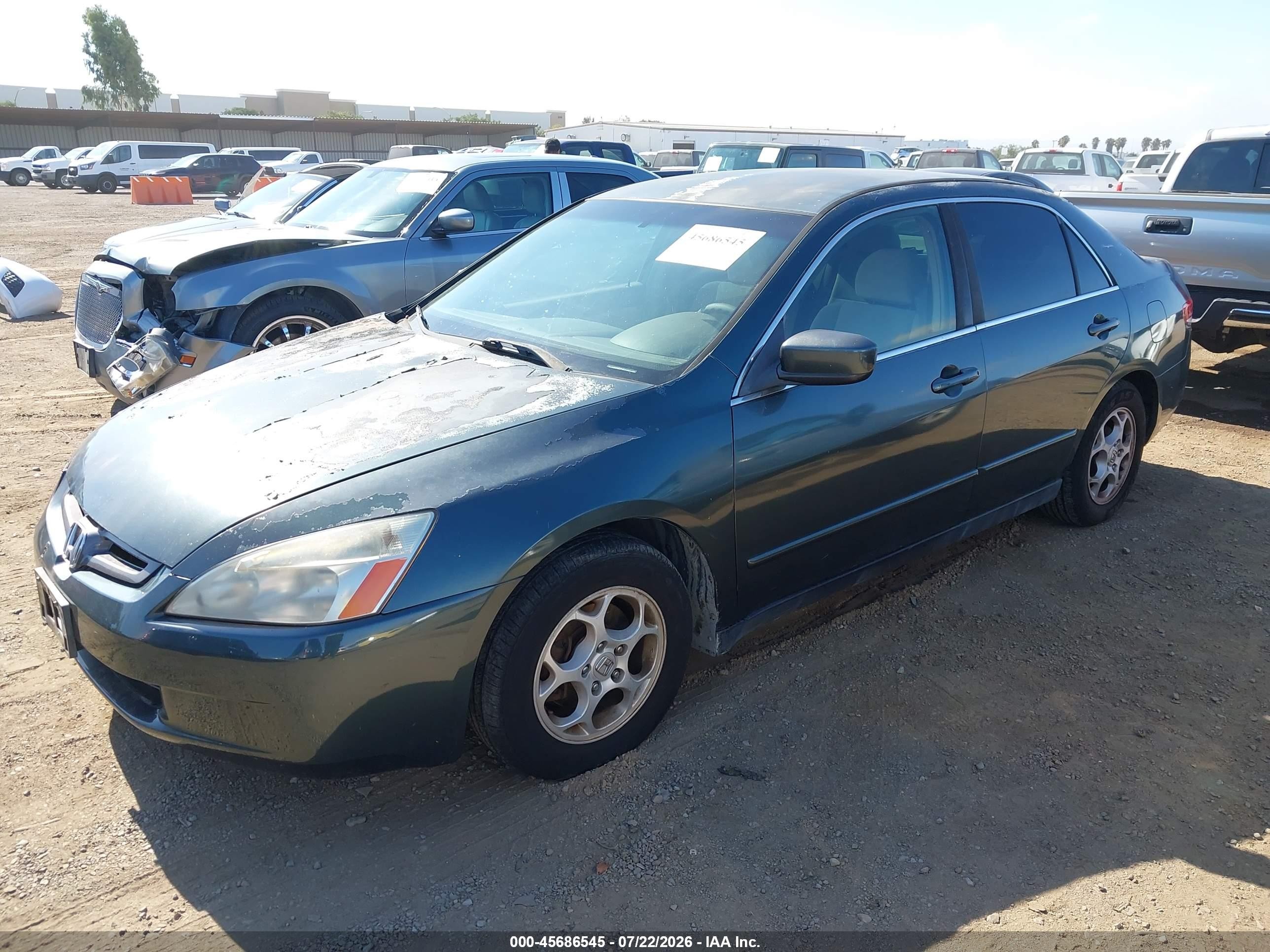 2004 Honda Accord 2.4 Lx Green vin: JHMCM563X4C021926