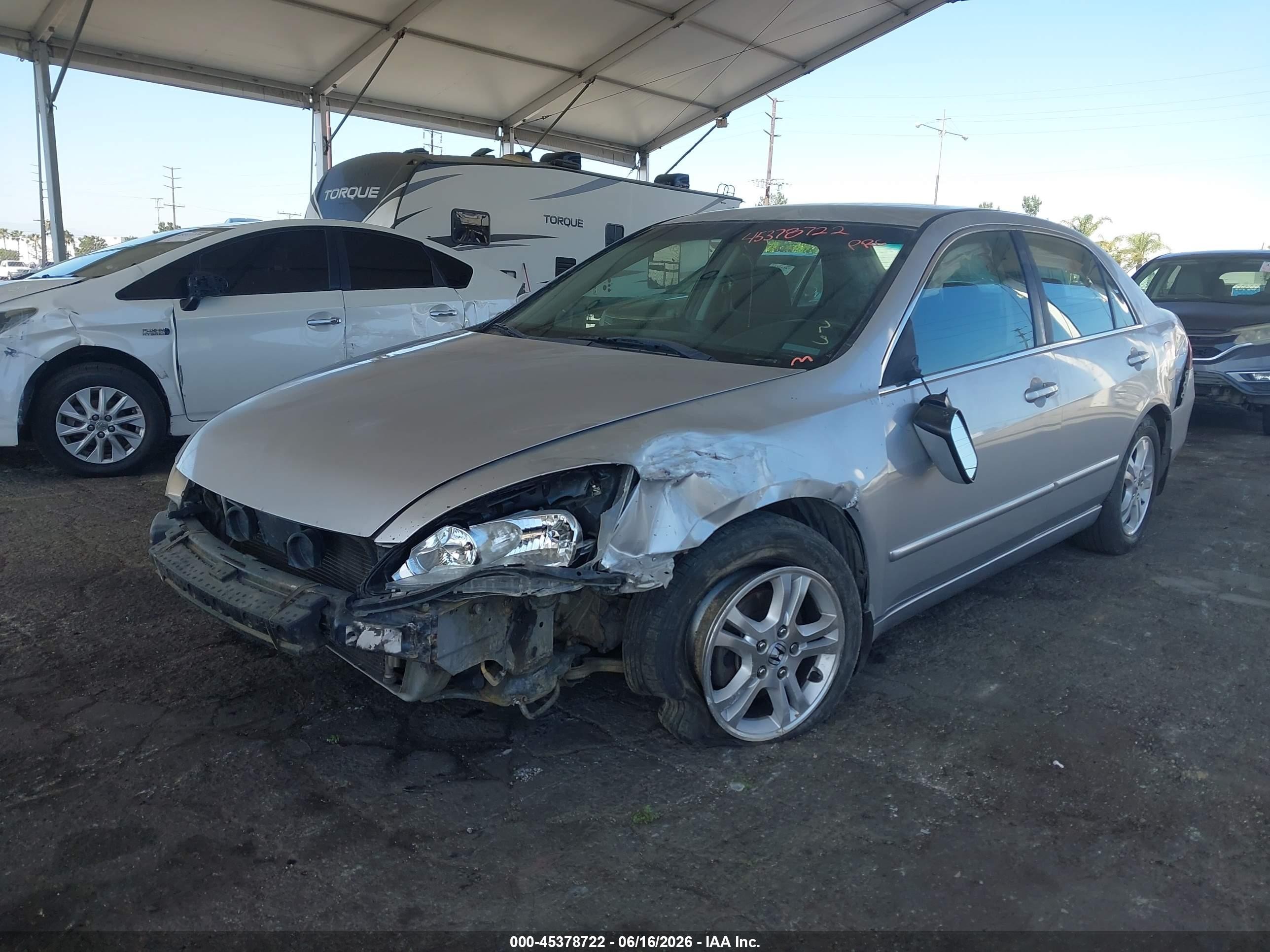 2007 Honda Accord 2.4 Se Silver vin: JHMCM563X7C003303