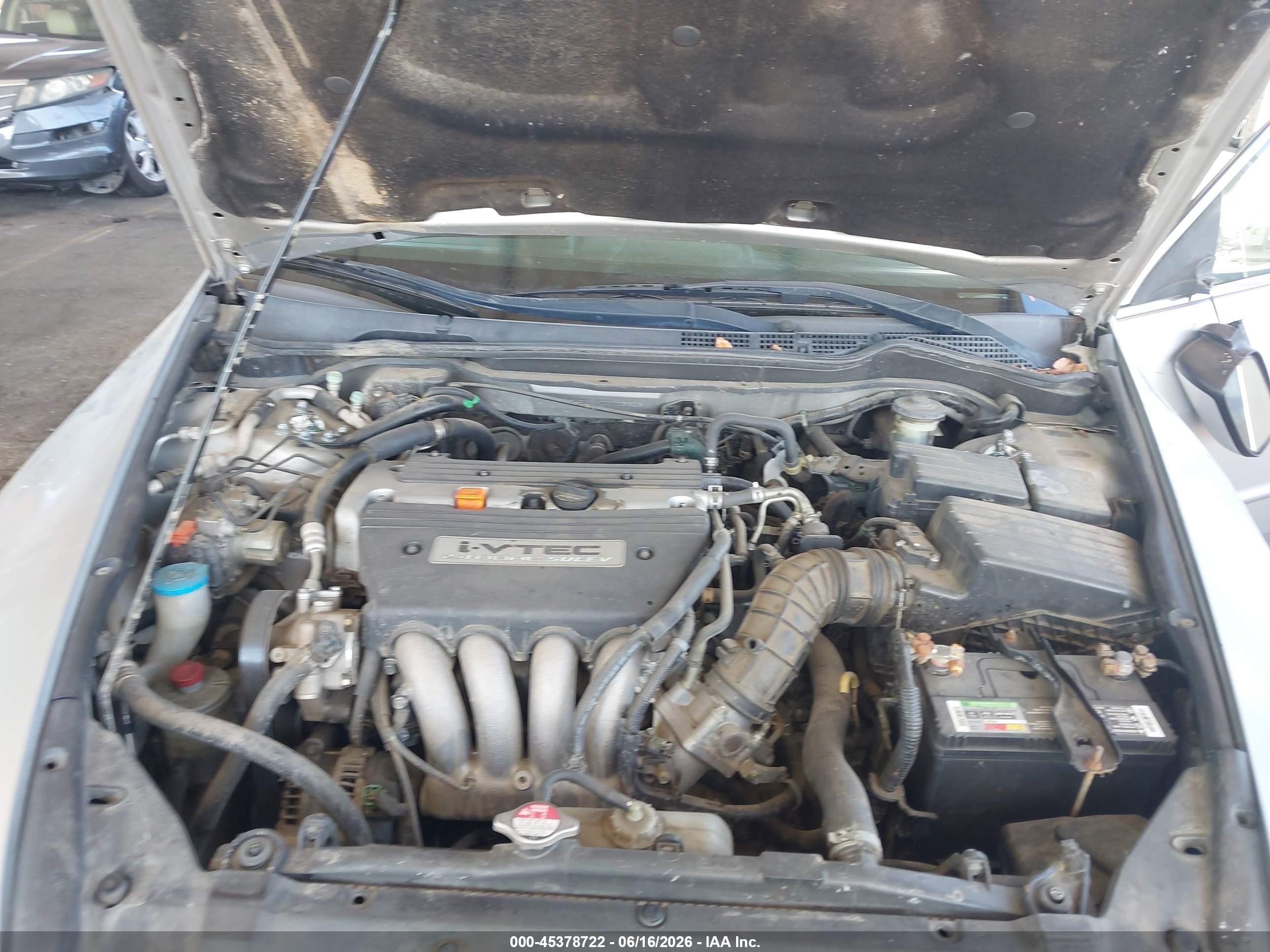 2007 Honda Accord 2.4 Se Silver vin: JHMCM563X7C003303