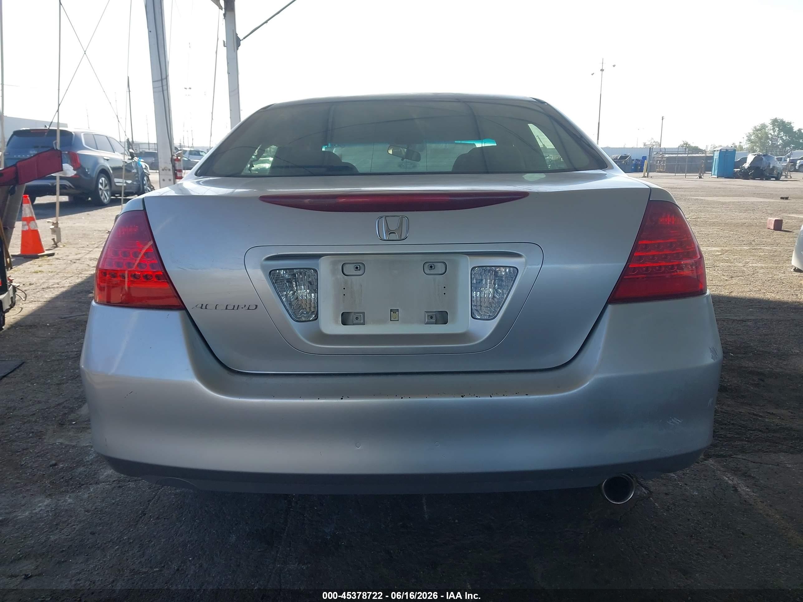 2007 Honda Accord 2.4 Se Silver vin: JHMCM563X7C003303