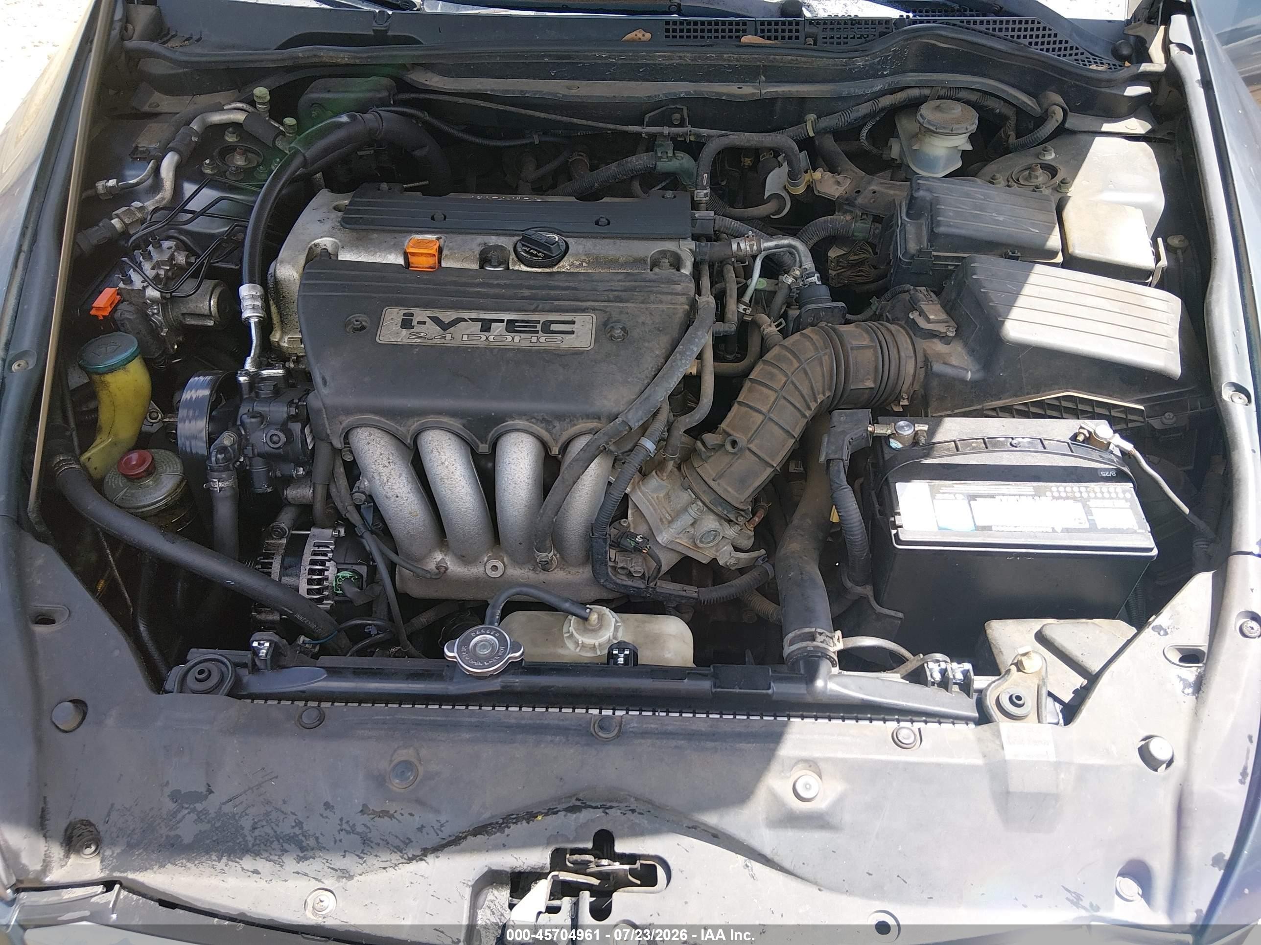 2007 Honda Accord 2.4 Se Gray vin: JHMCM563X7C006119