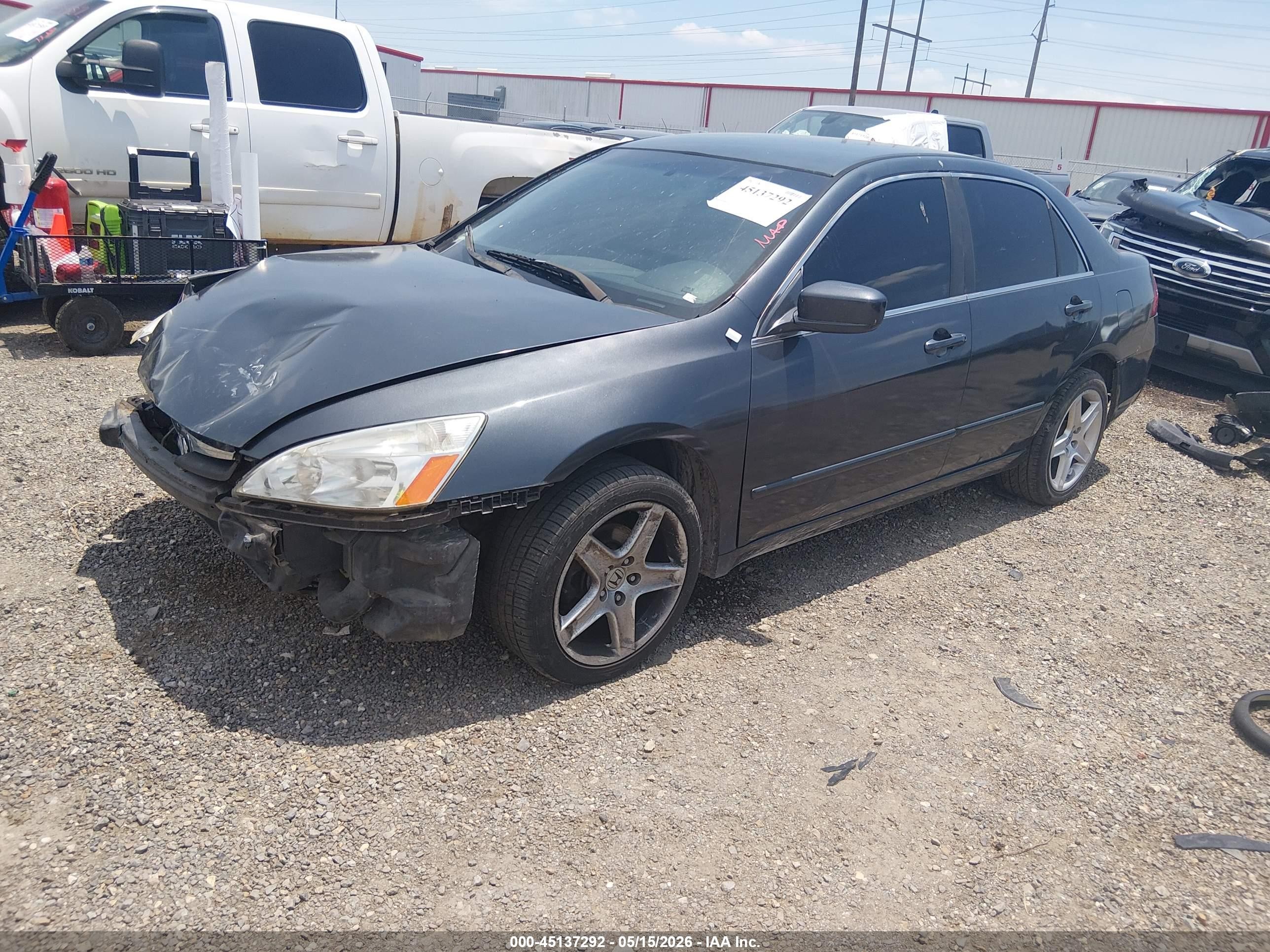 2007 Honda Accord 2.4 Se Gray vin: JHMCM563X7C010655