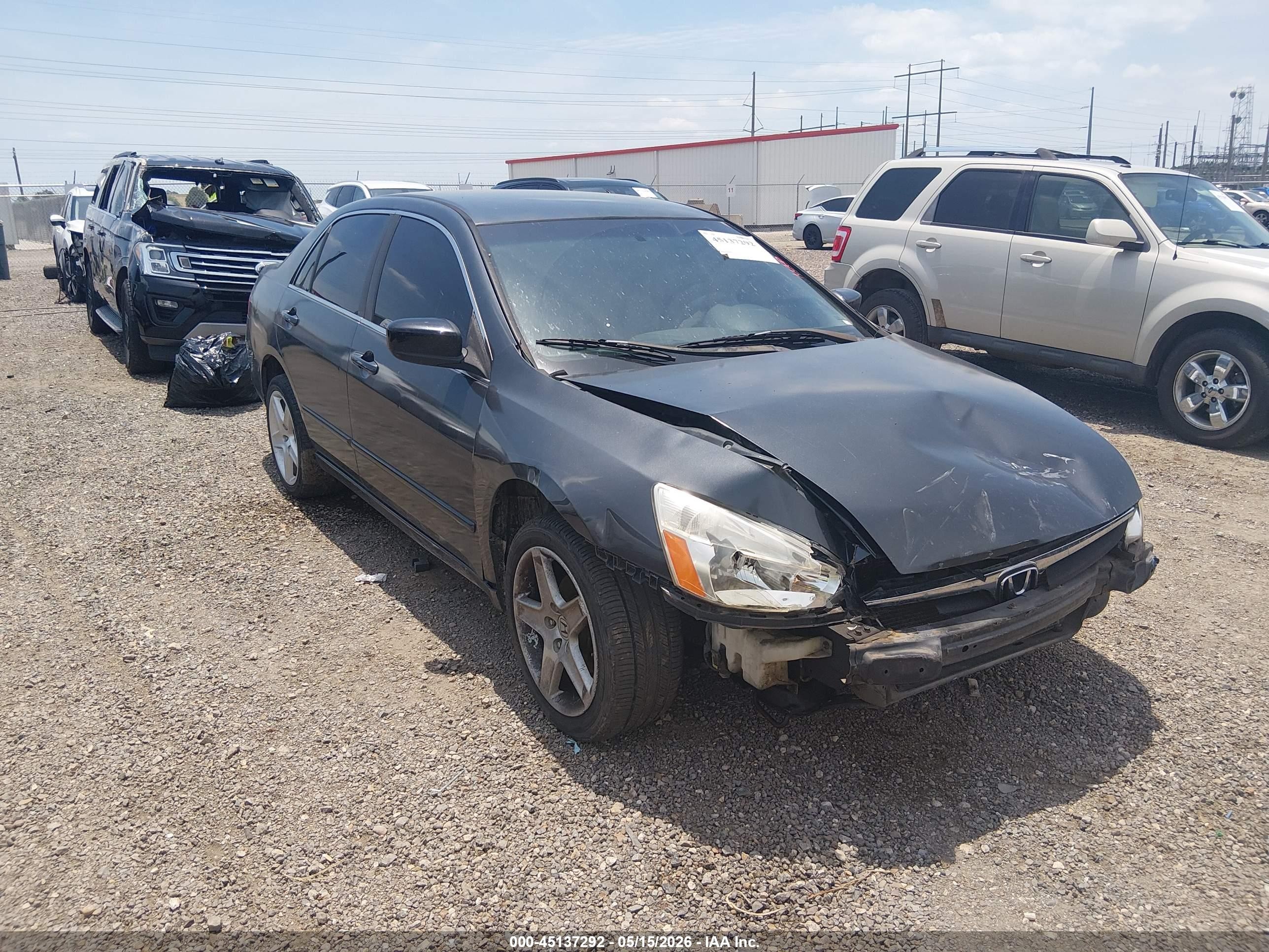 2007 Honda Accord 2.4 Se Gray vin: JHMCM563X7C010655