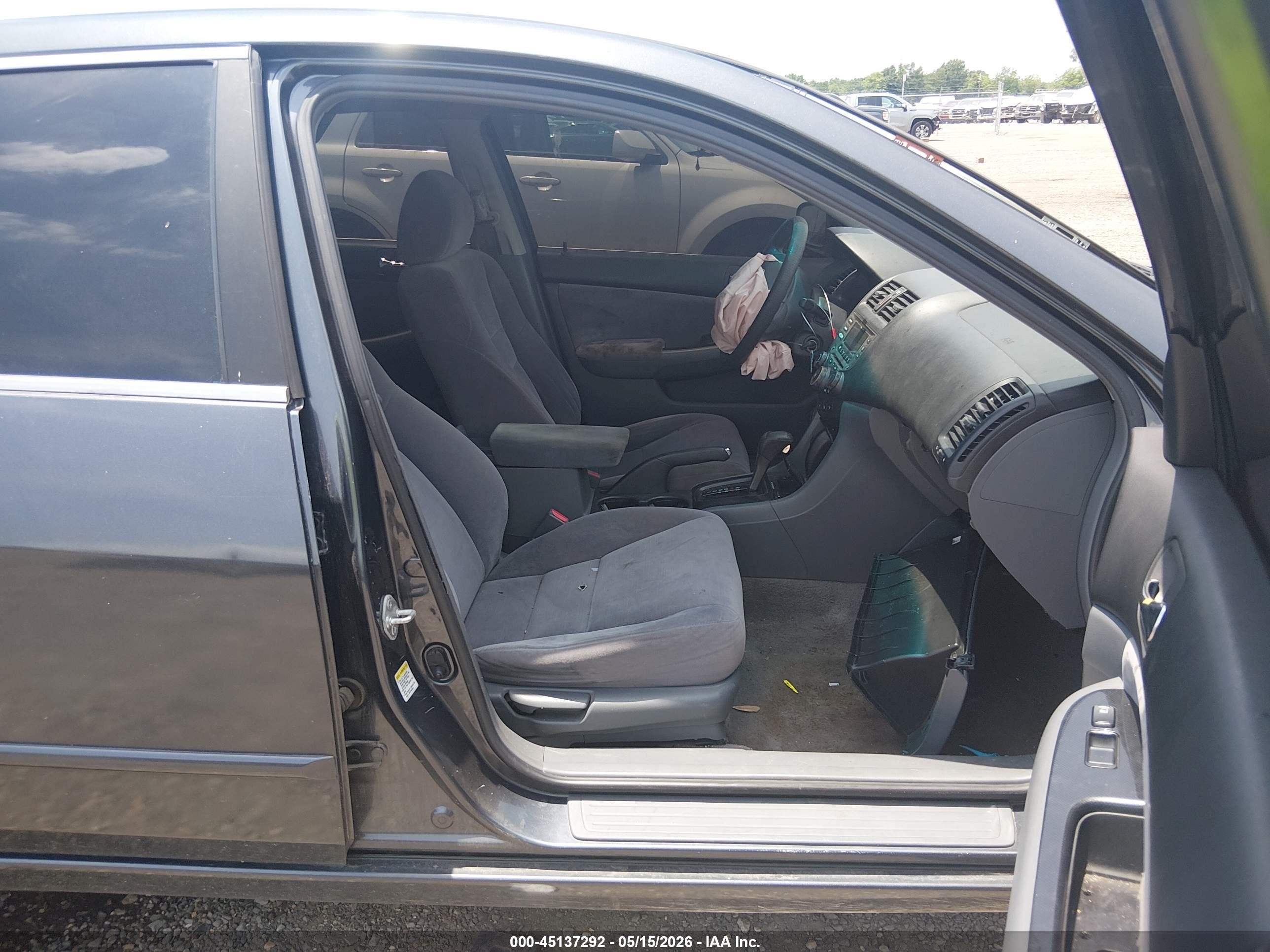 2007 Honda Accord 2.4 Se Gray vin: JHMCM563X7C010655