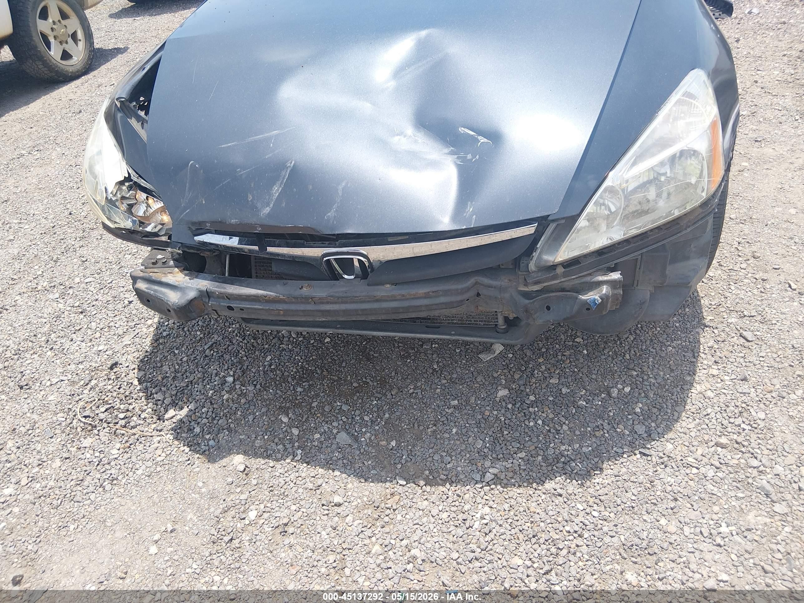 2007 Honda Accord 2.4 Se Gray vin: JHMCM563X7C010655
