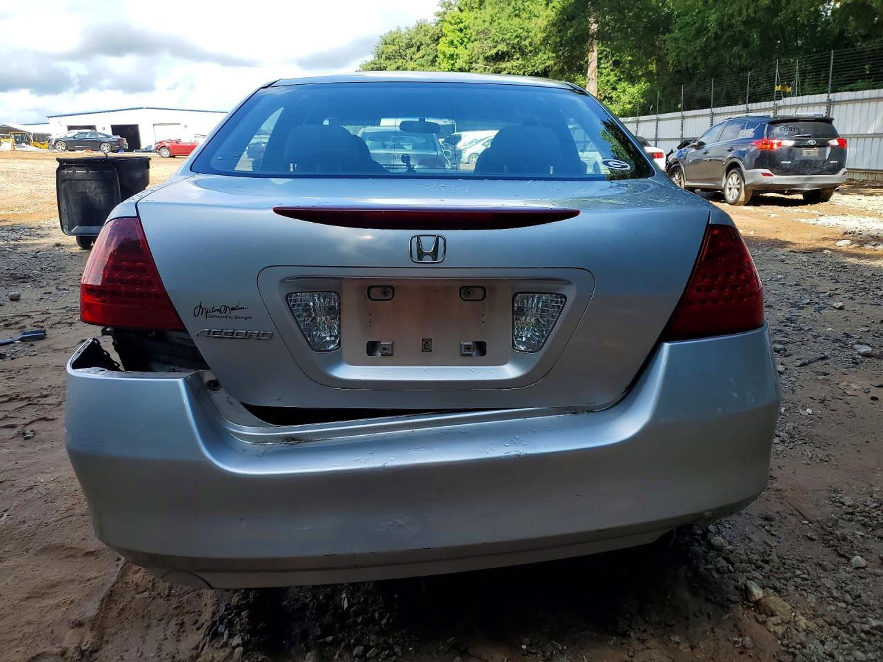 2007 Honda Accord Se Silver vin: JHMCM563X7C014494