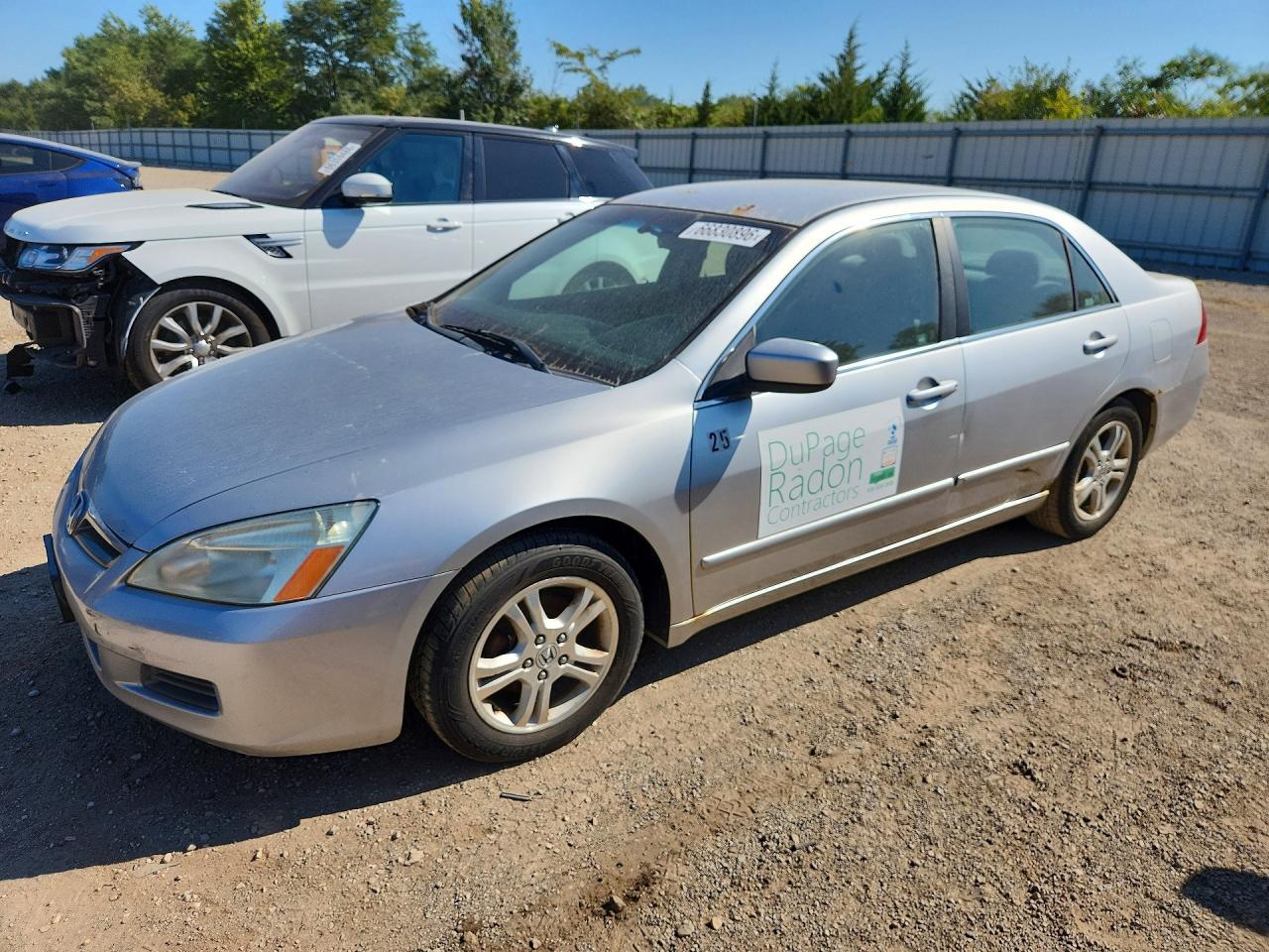 2007 Honda Accord Se Silver vin: JHMCM563X7C019159