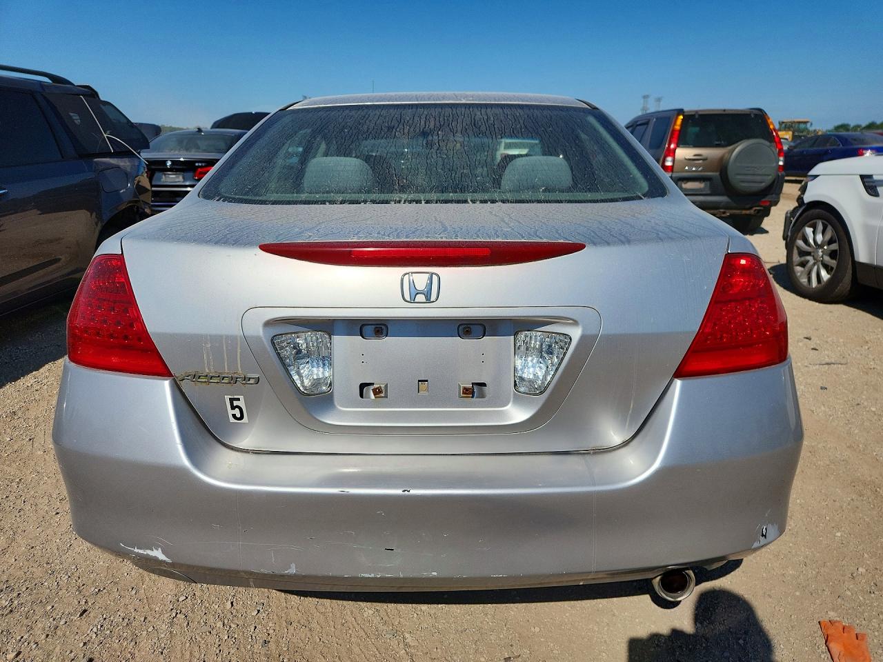 2007 Honda Accord Se Silver vin: JHMCM563X7C019159