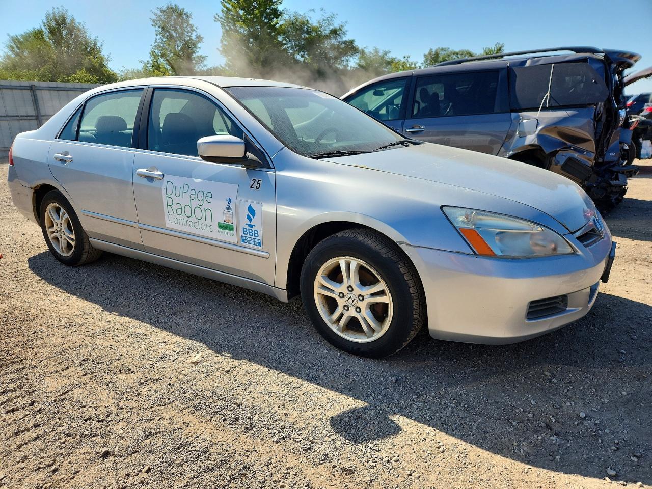 2007 Honda Accord Se Silver vin: JHMCM563X7C019159