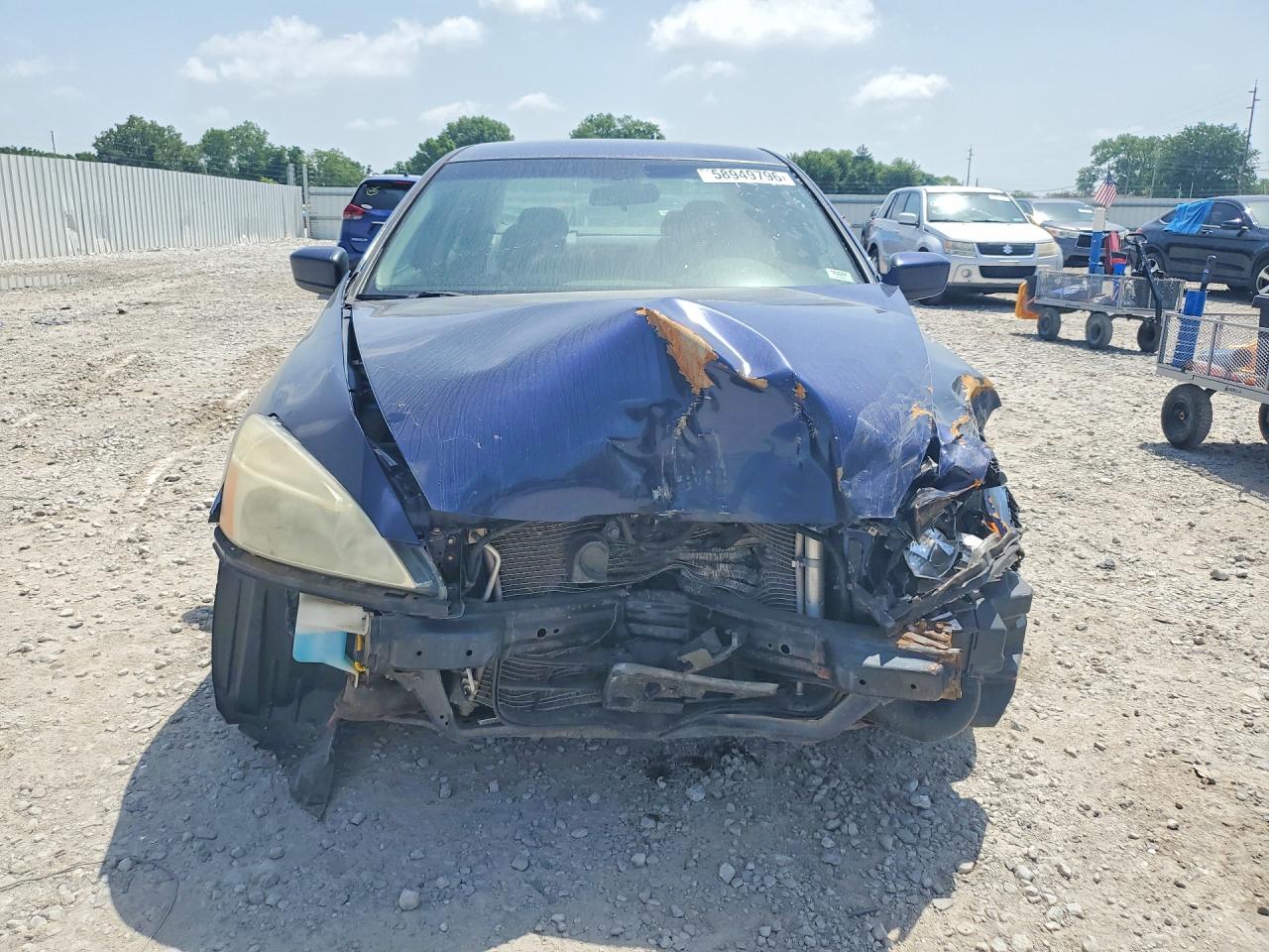 2006 Honda Accord Lx Blue vin: JHMCM56406C004399
