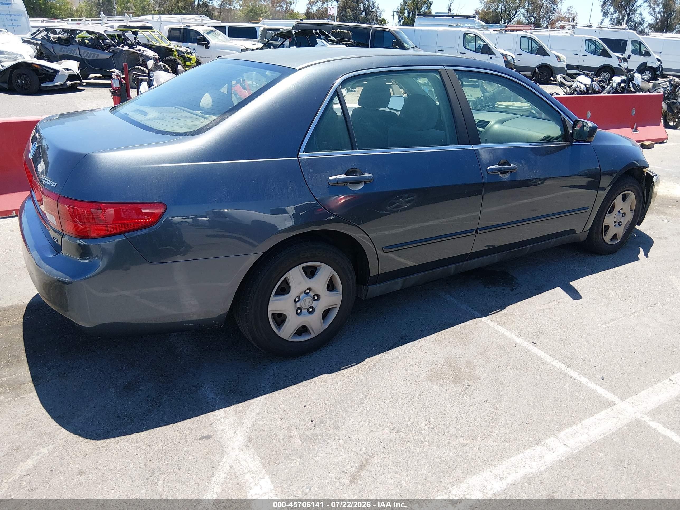 2005 Honda Accord 2.4 Lx Серый vin: JHMCM56415C002675
