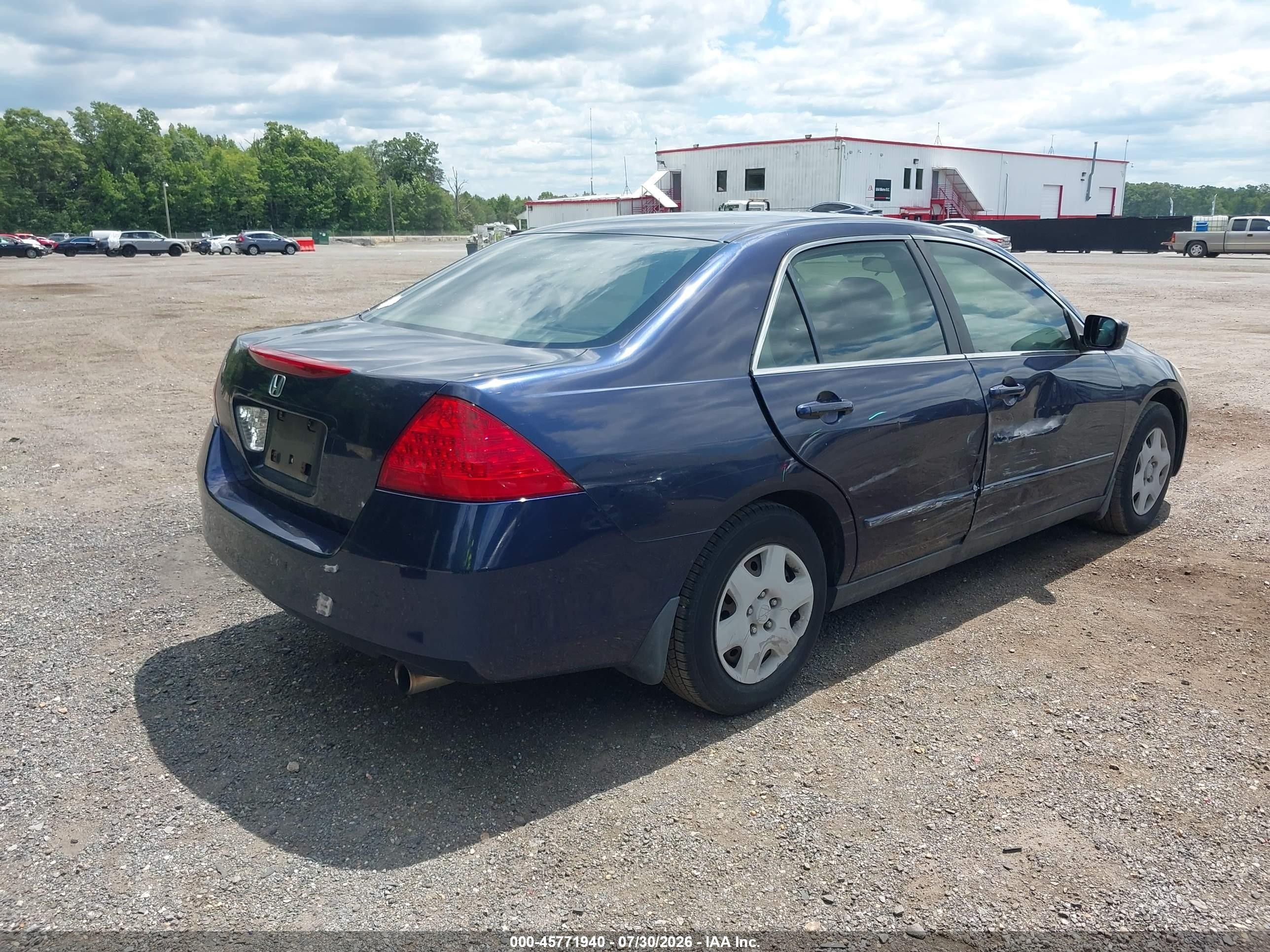 2006 Honda Accord 2.4 Lx Blue vin: JHMCM56416C001222