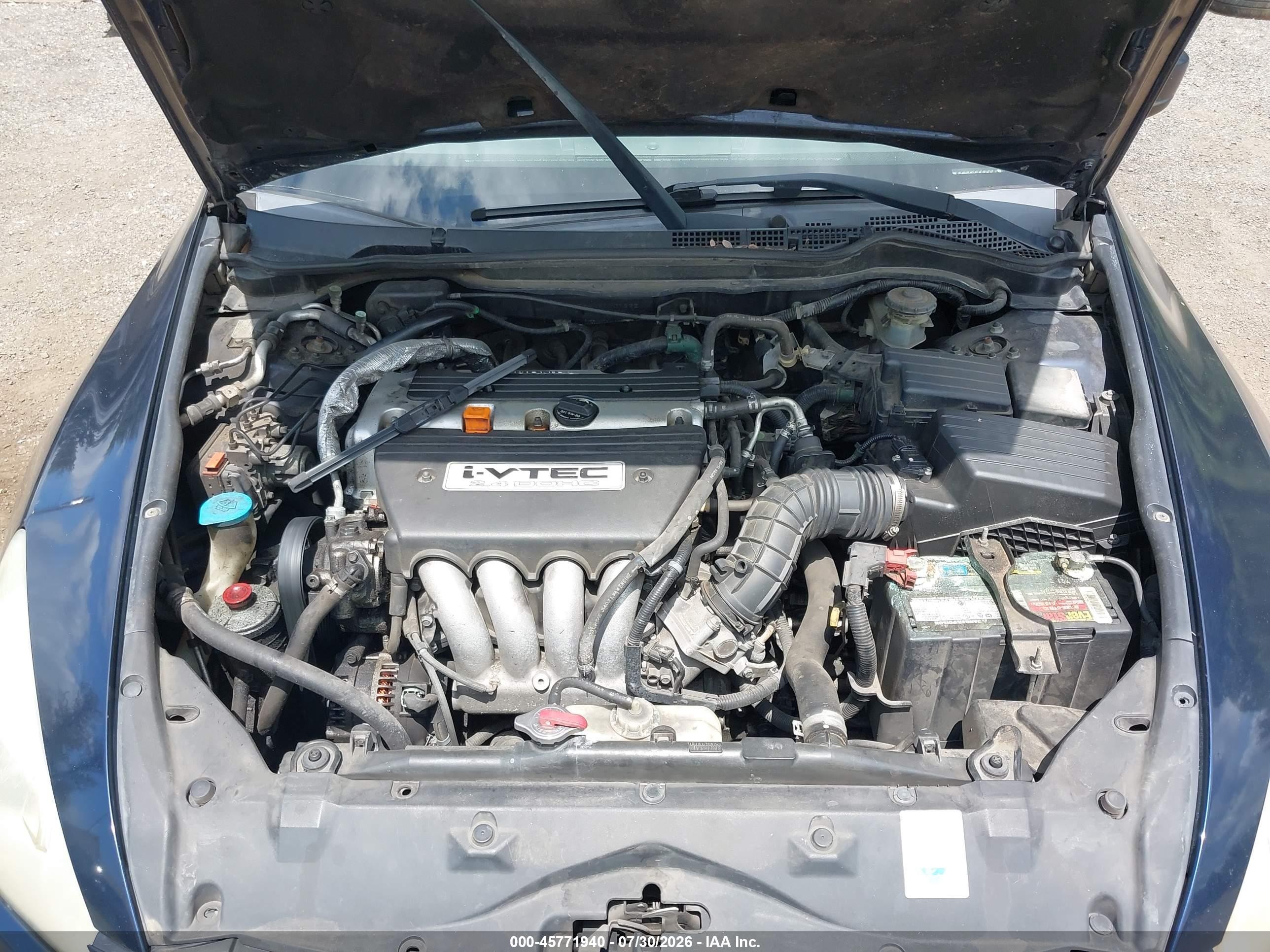 2006 Honda Accord 2.4 Lx Blue vin: JHMCM56416C001222