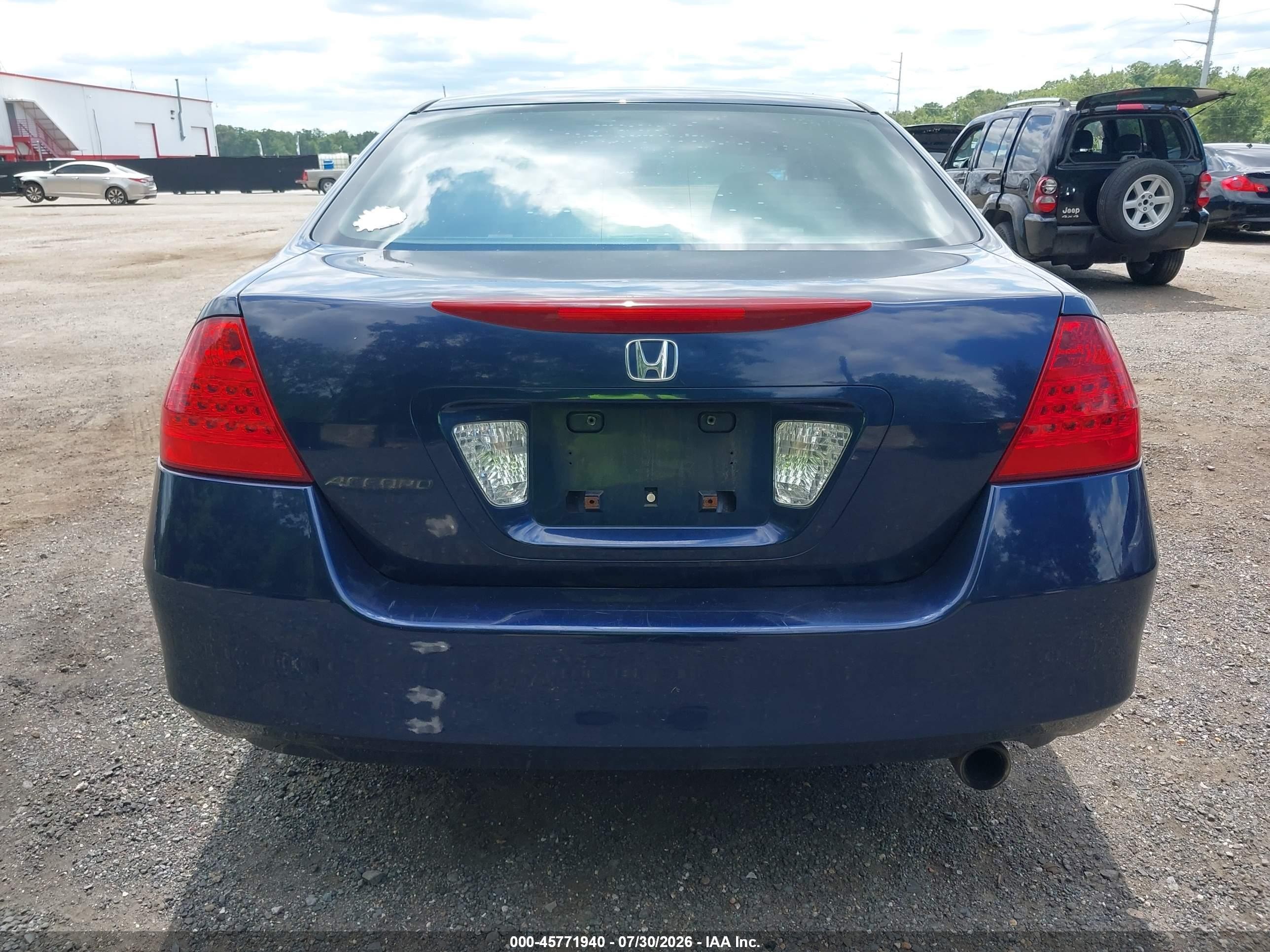 2006 Honda Accord 2.4 Lx Blue vin: JHMCM56416C001222