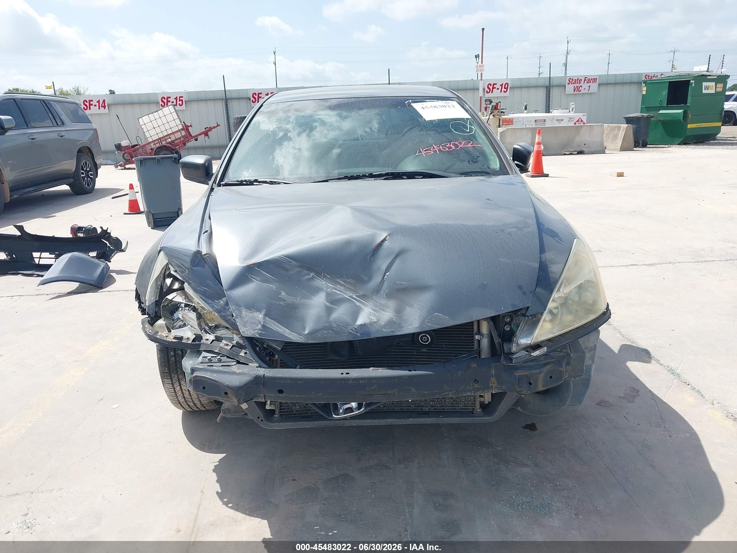 2006 Honda Accord 2.4 Lx Blue vin: JHMCM56416C002578