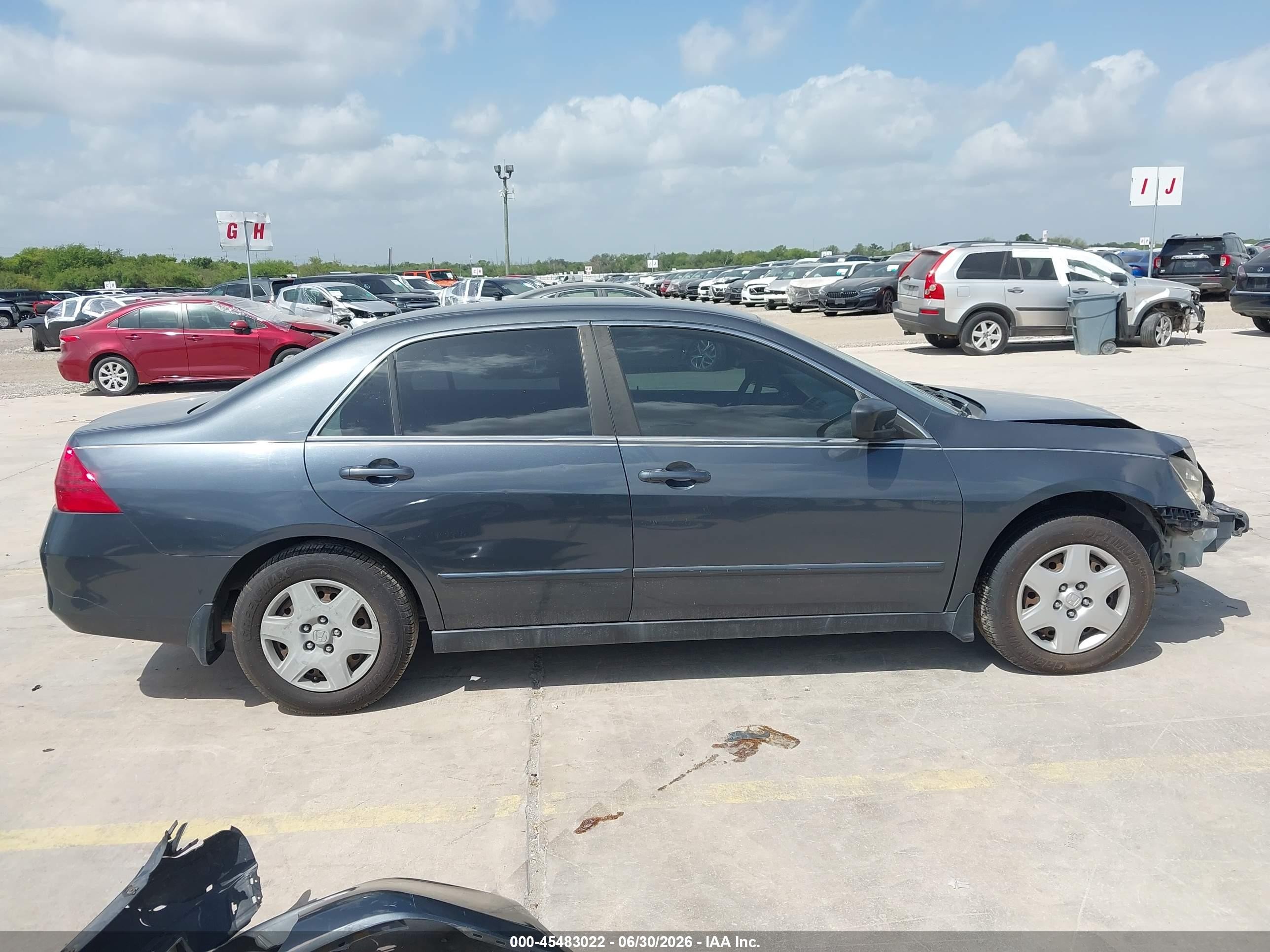 2006 Honda Accord 2.4 Lx Blue vin: JHMCM56416C002578