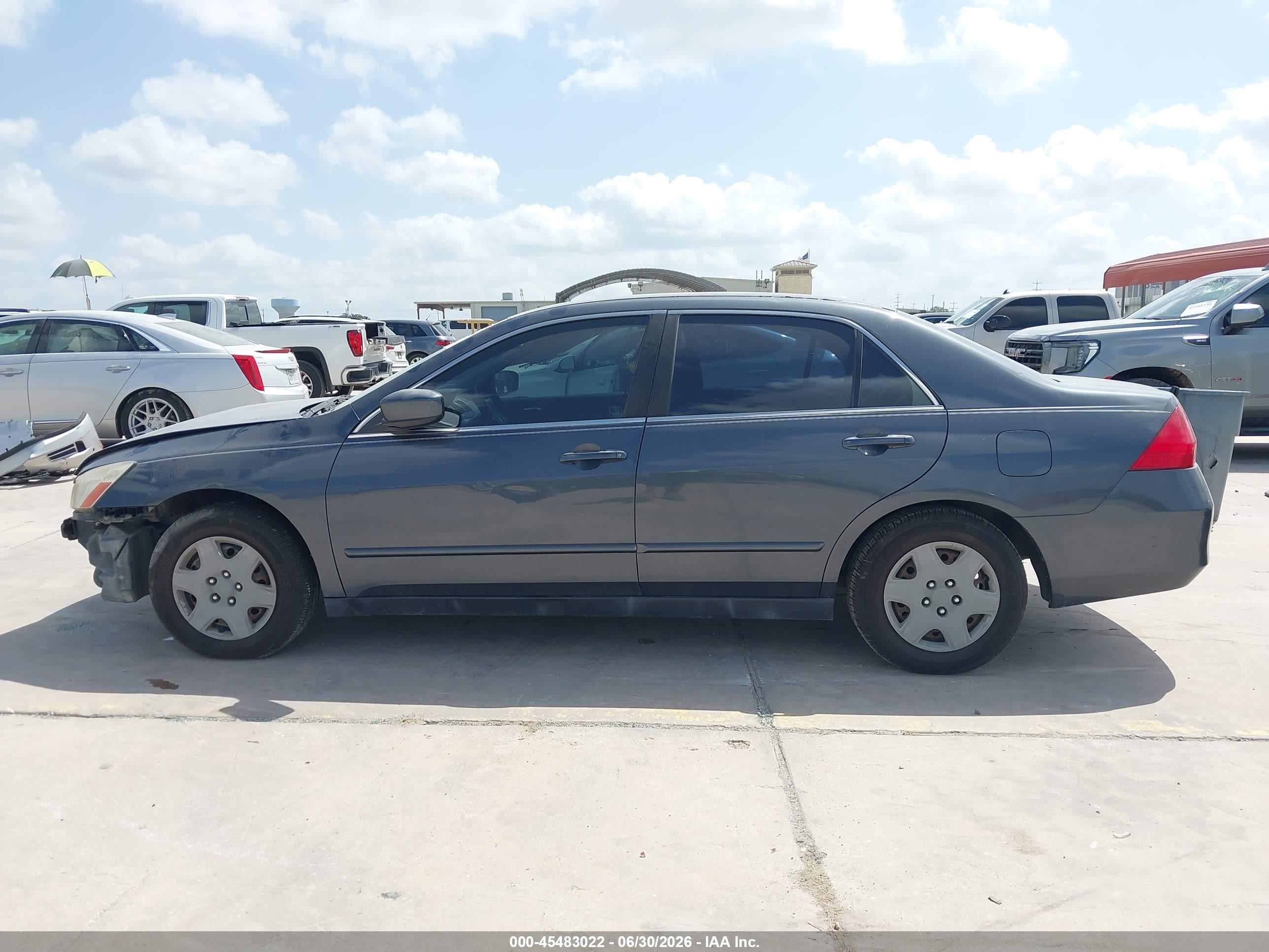 2006 Honda Accord 2.4 Lx Blue vin: JHMCM56416C002578