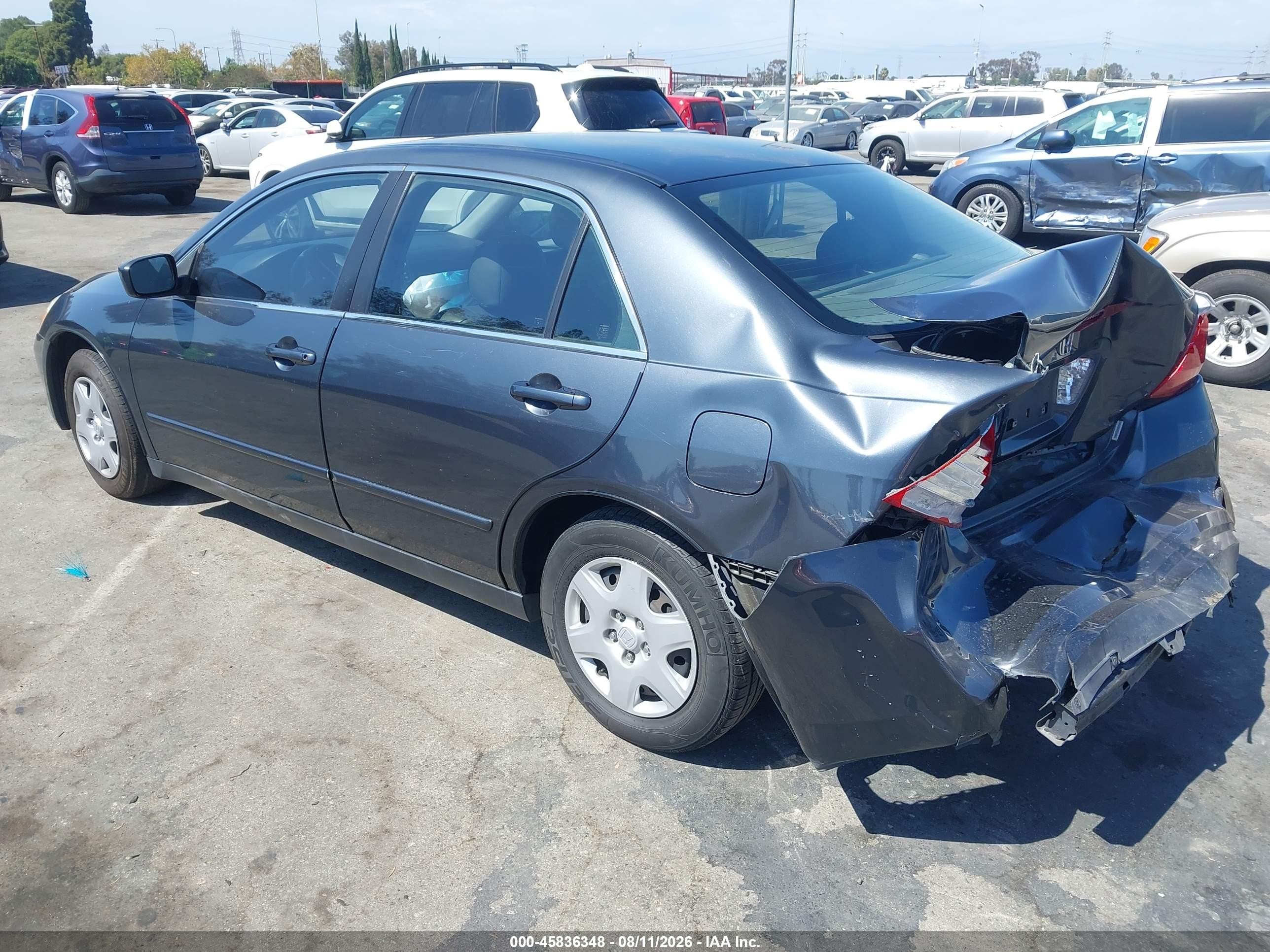 2006 Honda Accord 2.4 Lx Gray vin: JHMCM56416C006727