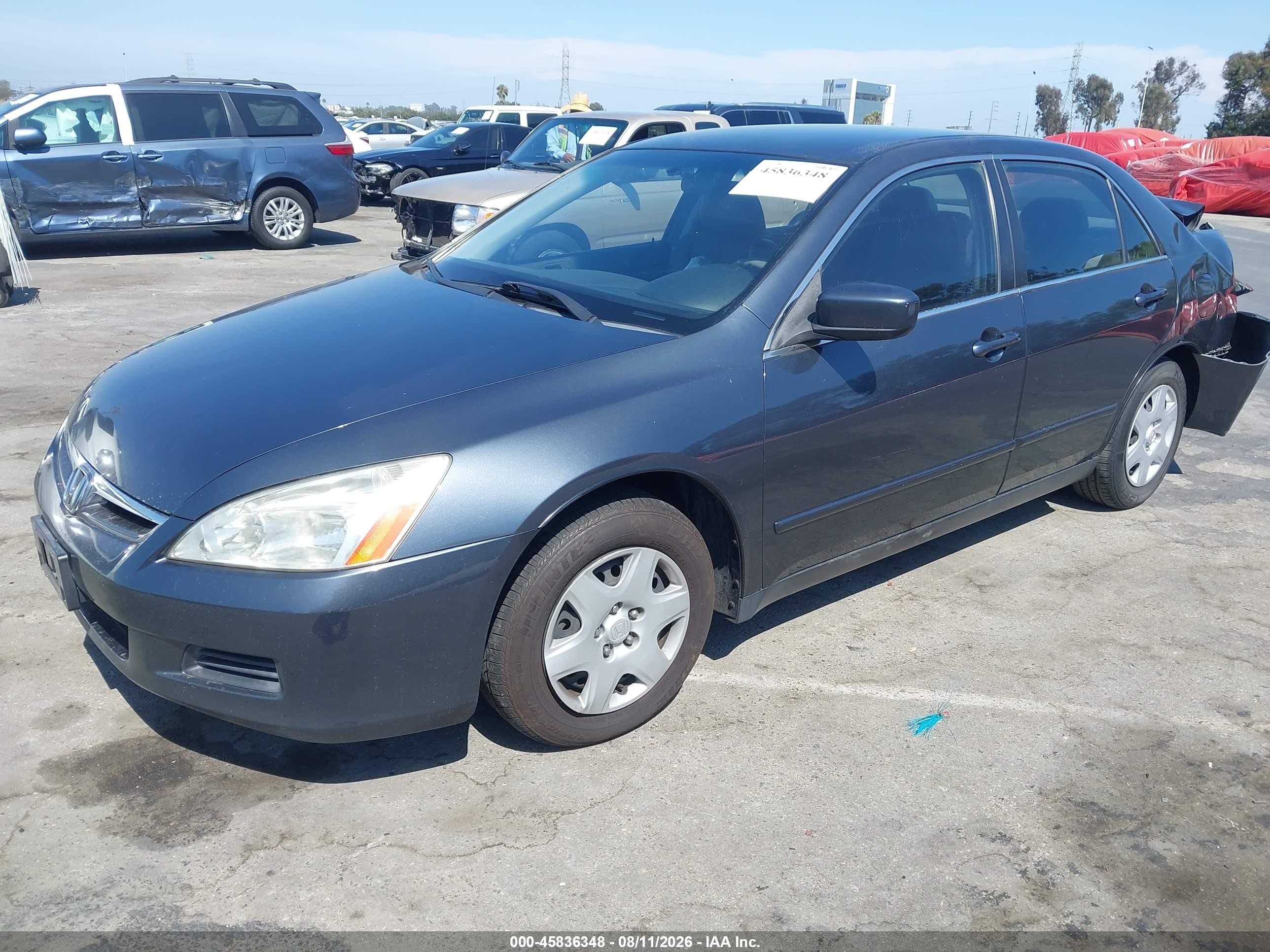 2006 Honda Accord 2.4 Lx Gray vin: JHMCM56416C006727