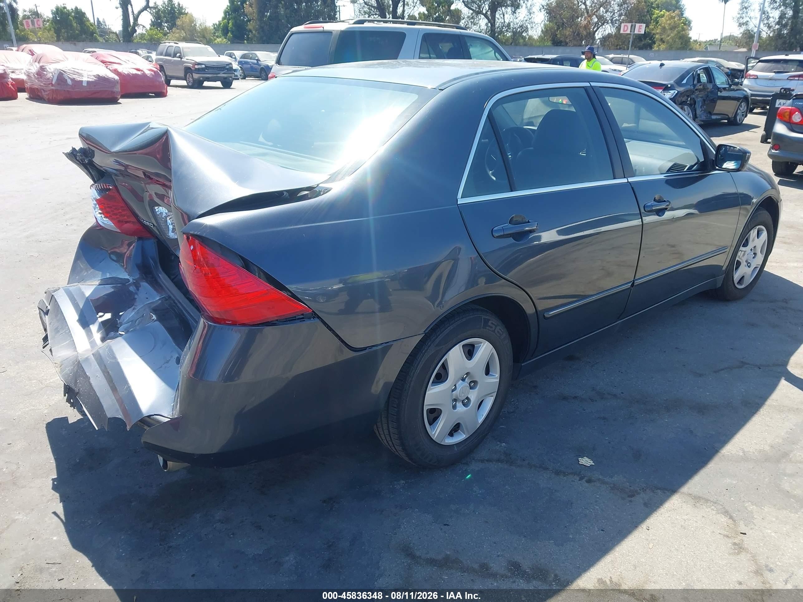 2006 Honda Accord 2.4 Lx Gray vin: JHMCM56416C006727