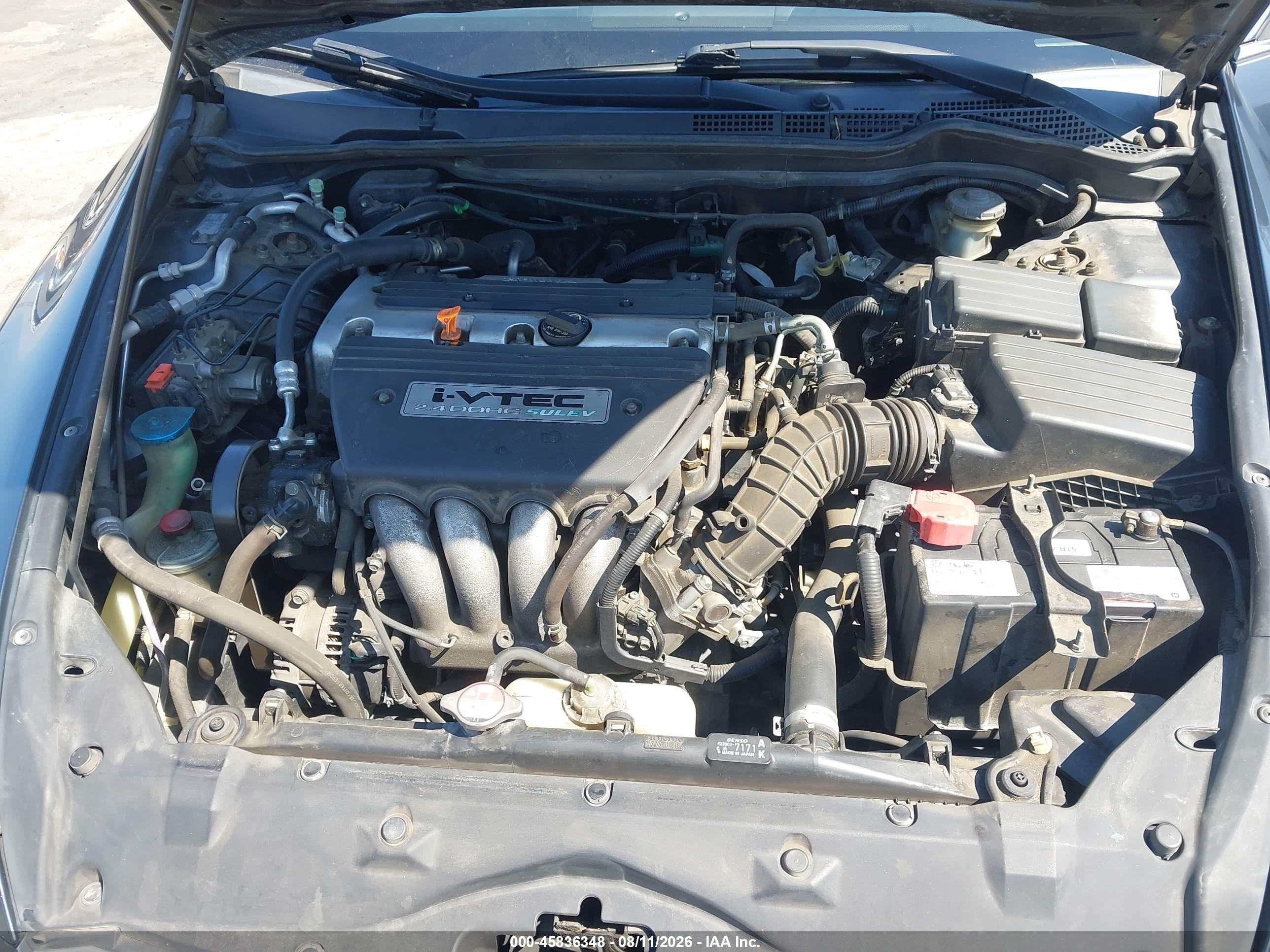 2006 Honda Accord 2.4 Lx Gray vin: JHMCM56416C006727