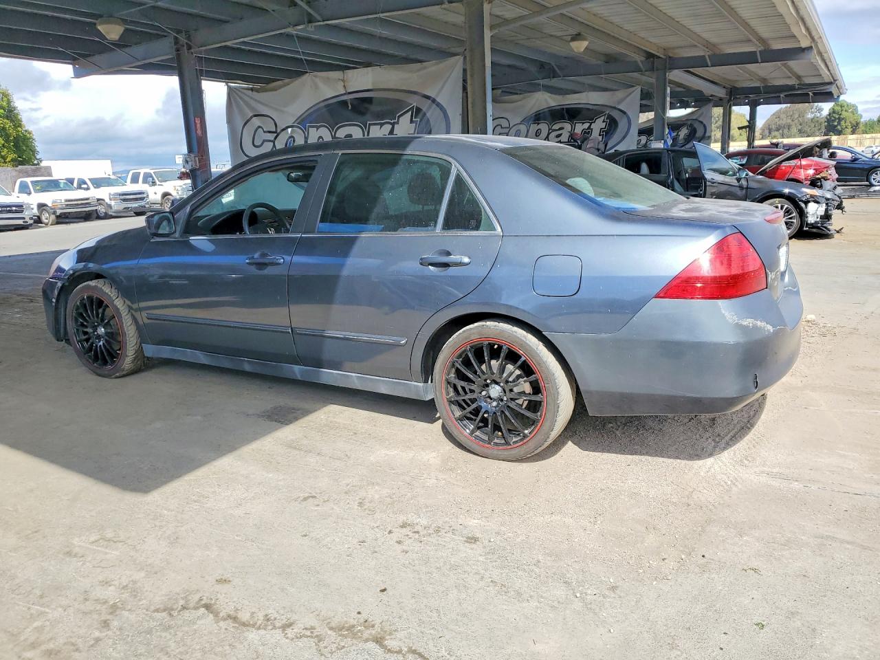 2007 Honda Accord Lx Gray vin: JHMCM56417C023562