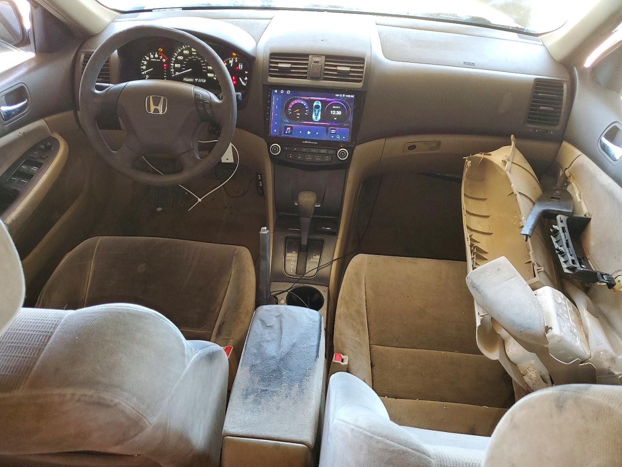 2007 Honda Accord Lx White vin: JHMCM56427C003496