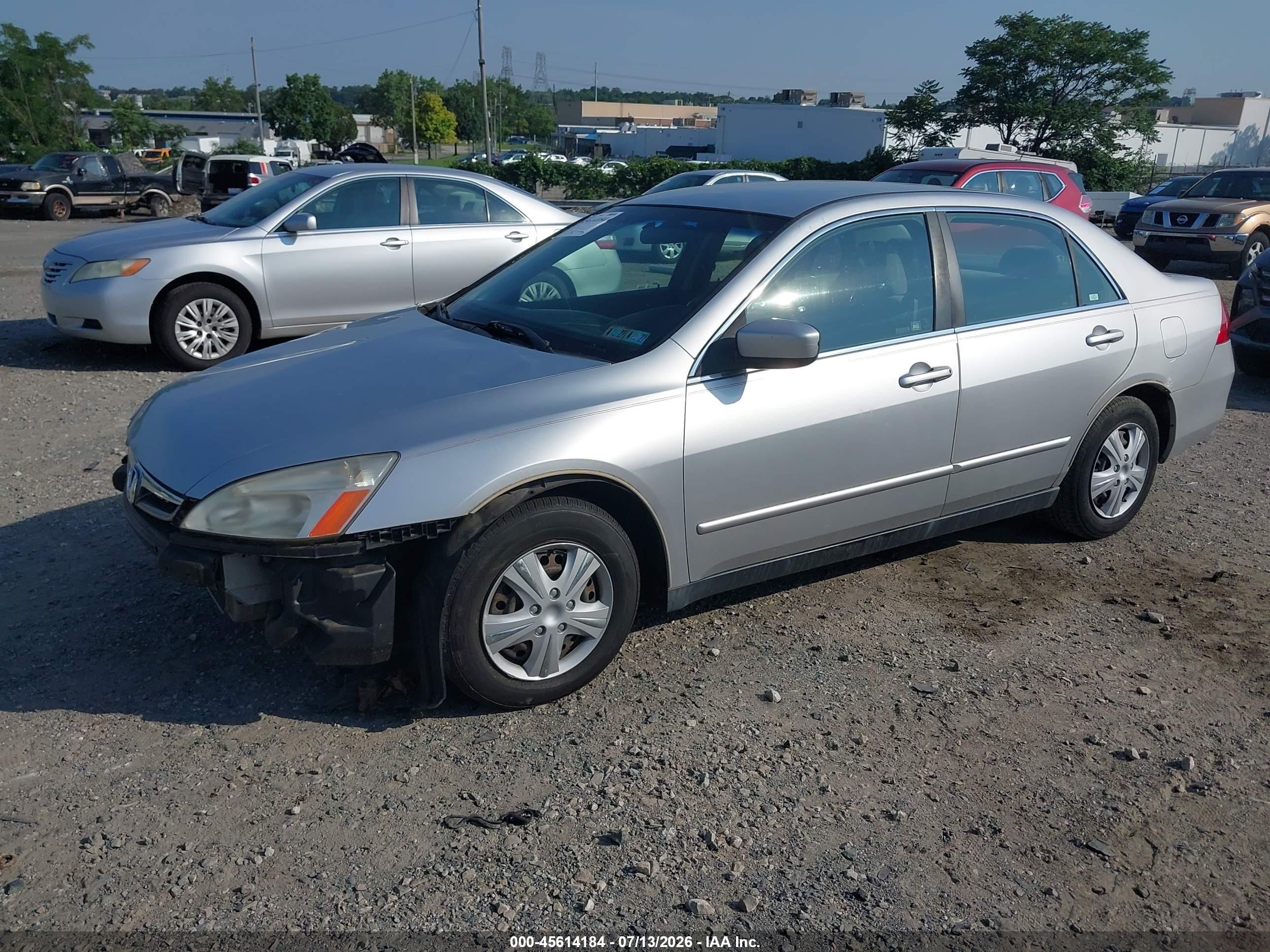 2007 Honda Accord 2.4 Lx Silver vin: JHMCM56427C016880