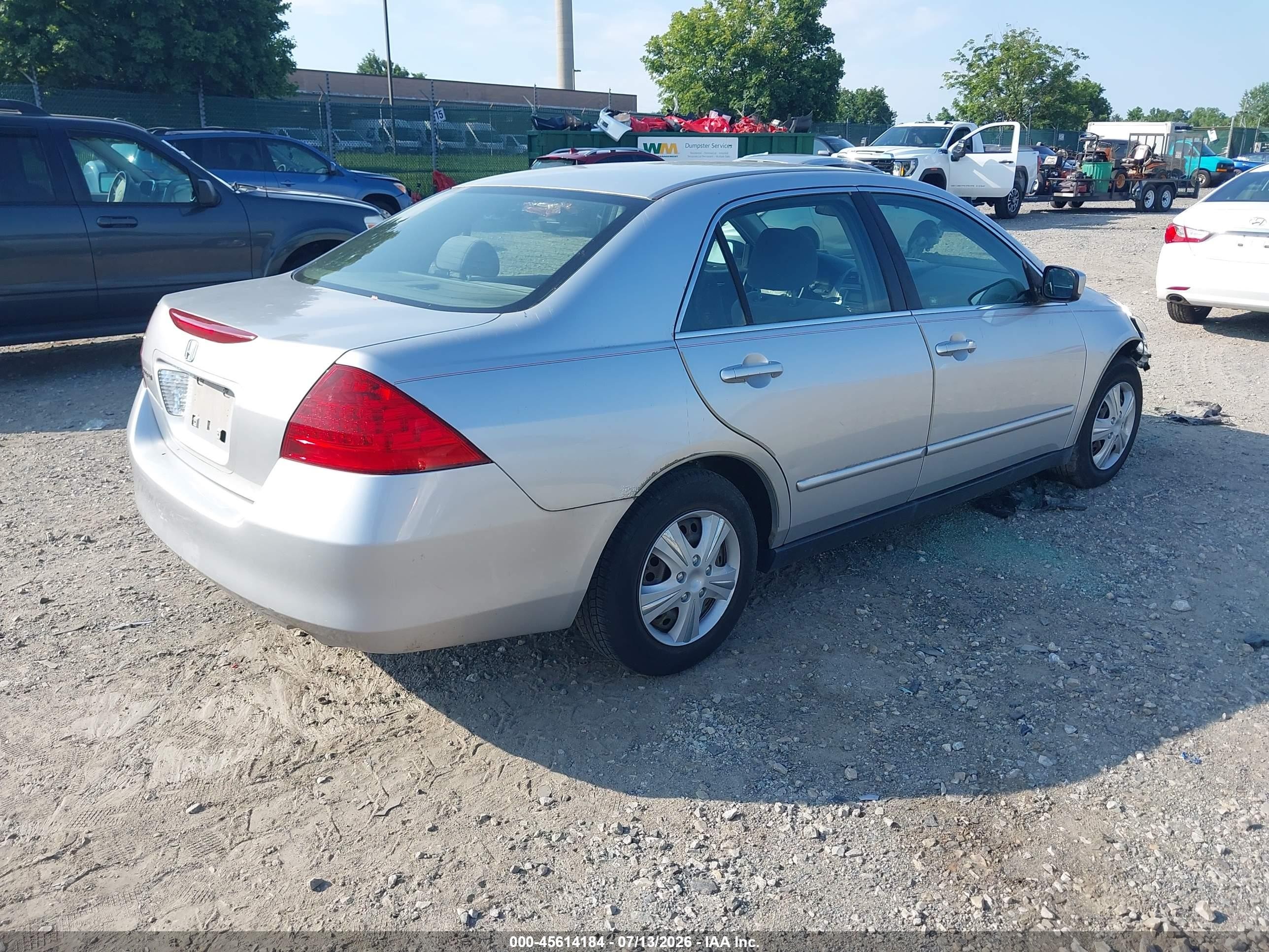 2007 Honda Accord 2.4 Lx Silver vin: JHMCM56427C016880